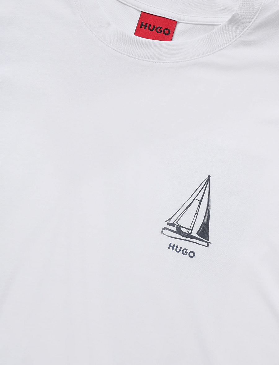 HUGO - Disail - kurzärmelige t-shirts - white - 2