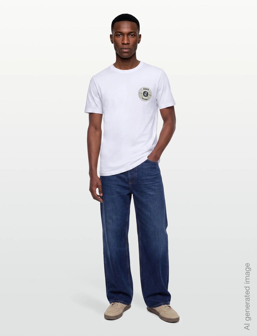 HUGO - Durectee - kortærmede t-shirts - white - 0