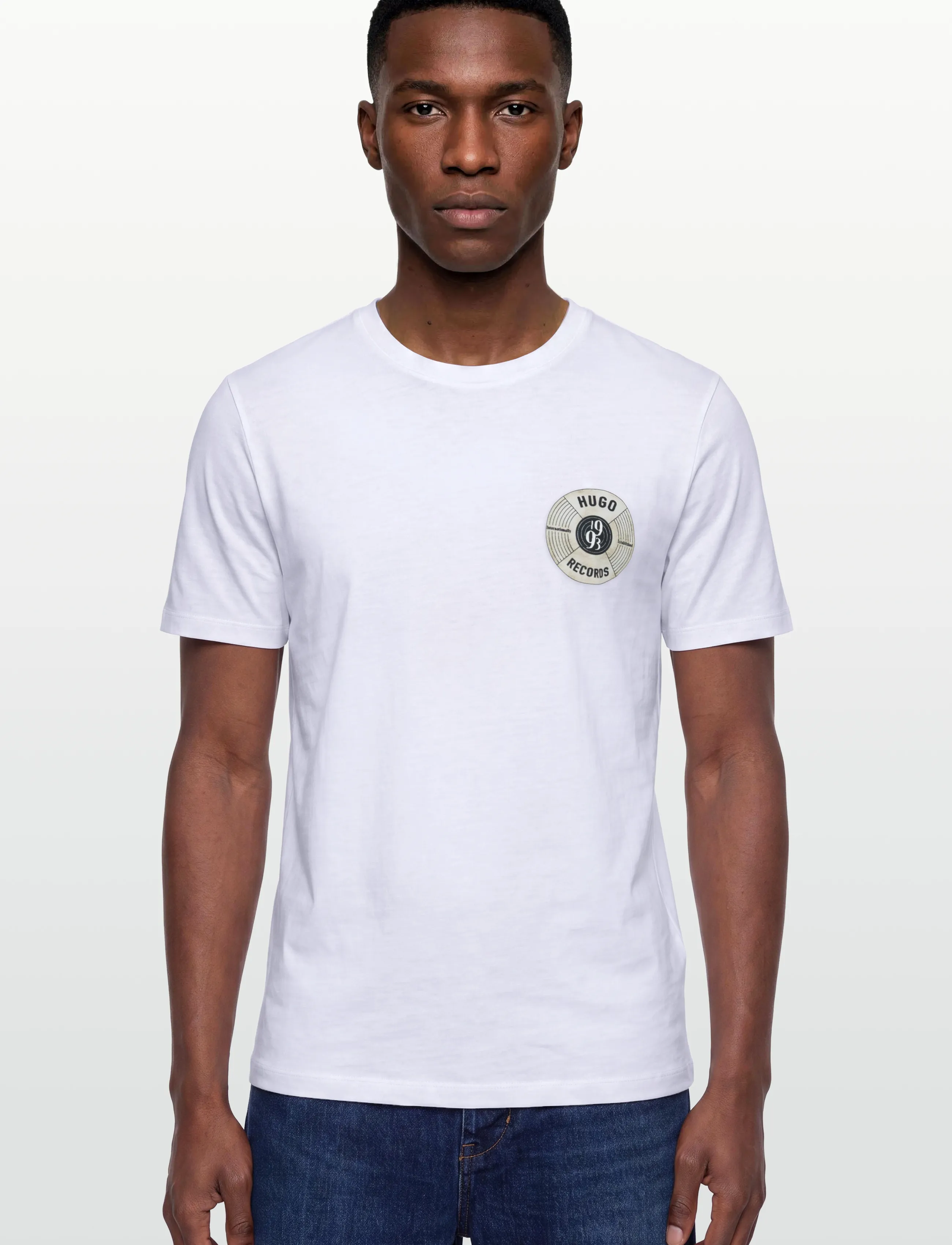 HUGO - Durectee - kortærmede t-shirts - white - 3