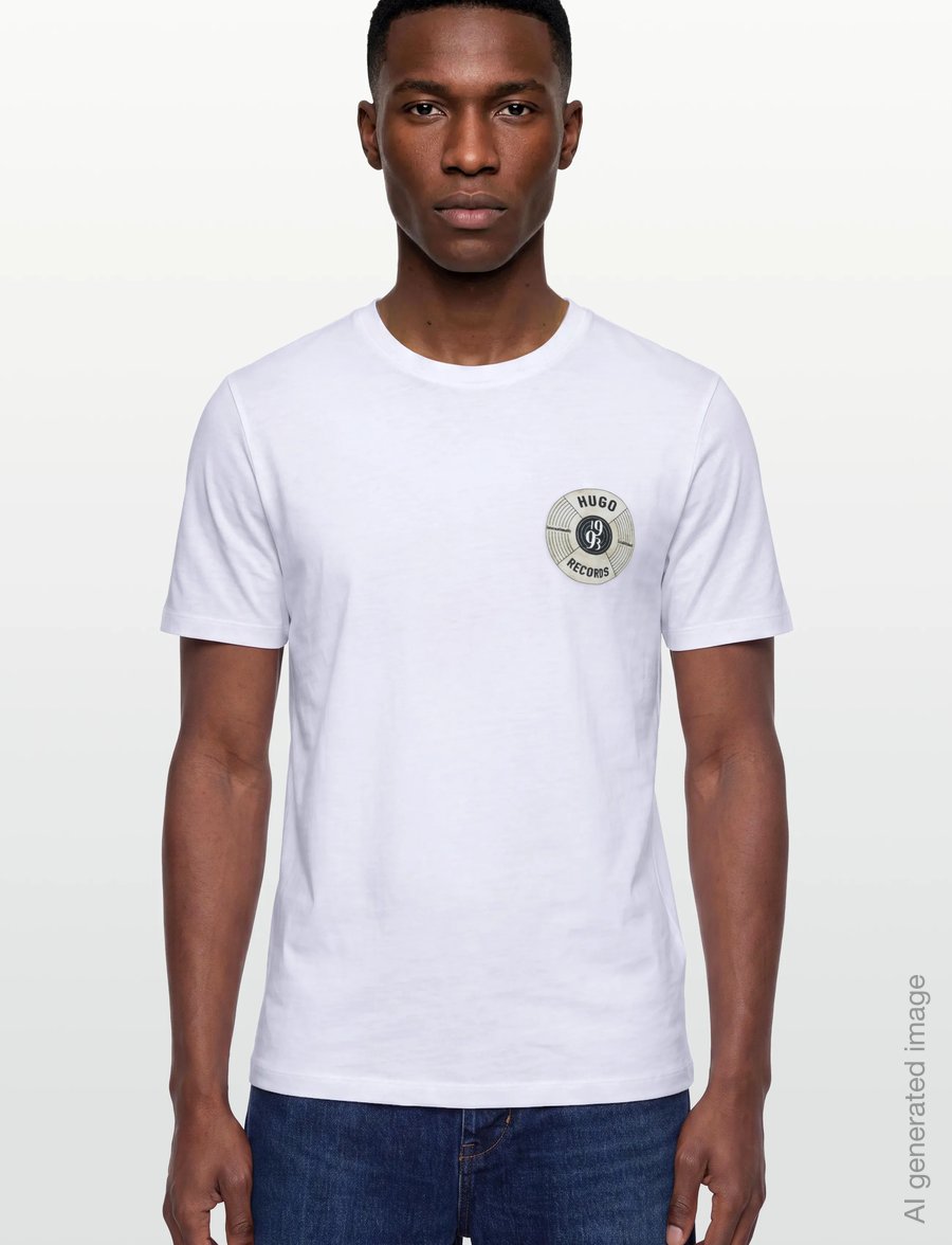 HUGO - Durectee - kortærmede t-shirts - white - 3