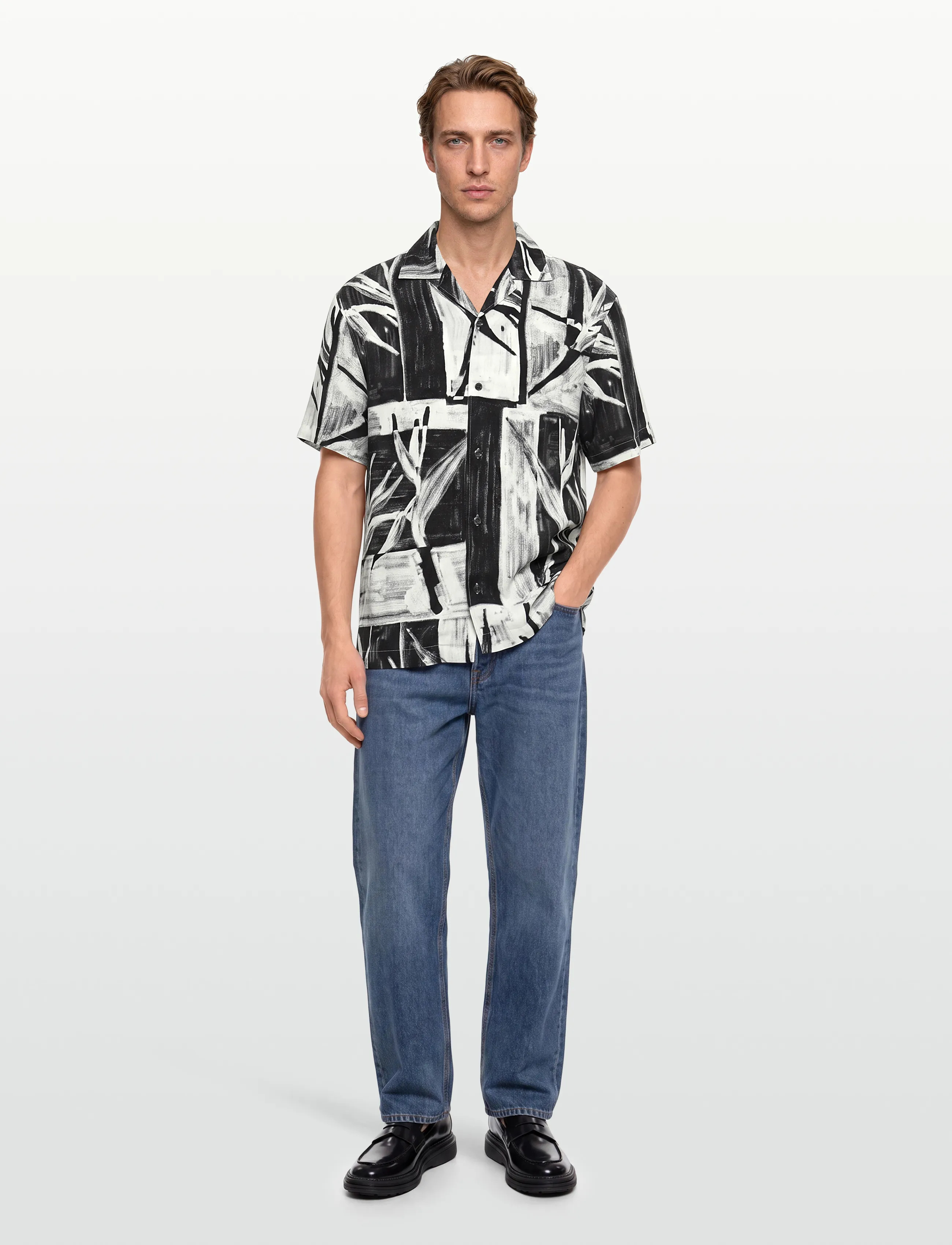 HUGO Exolino - Skjortor - BLACK / black