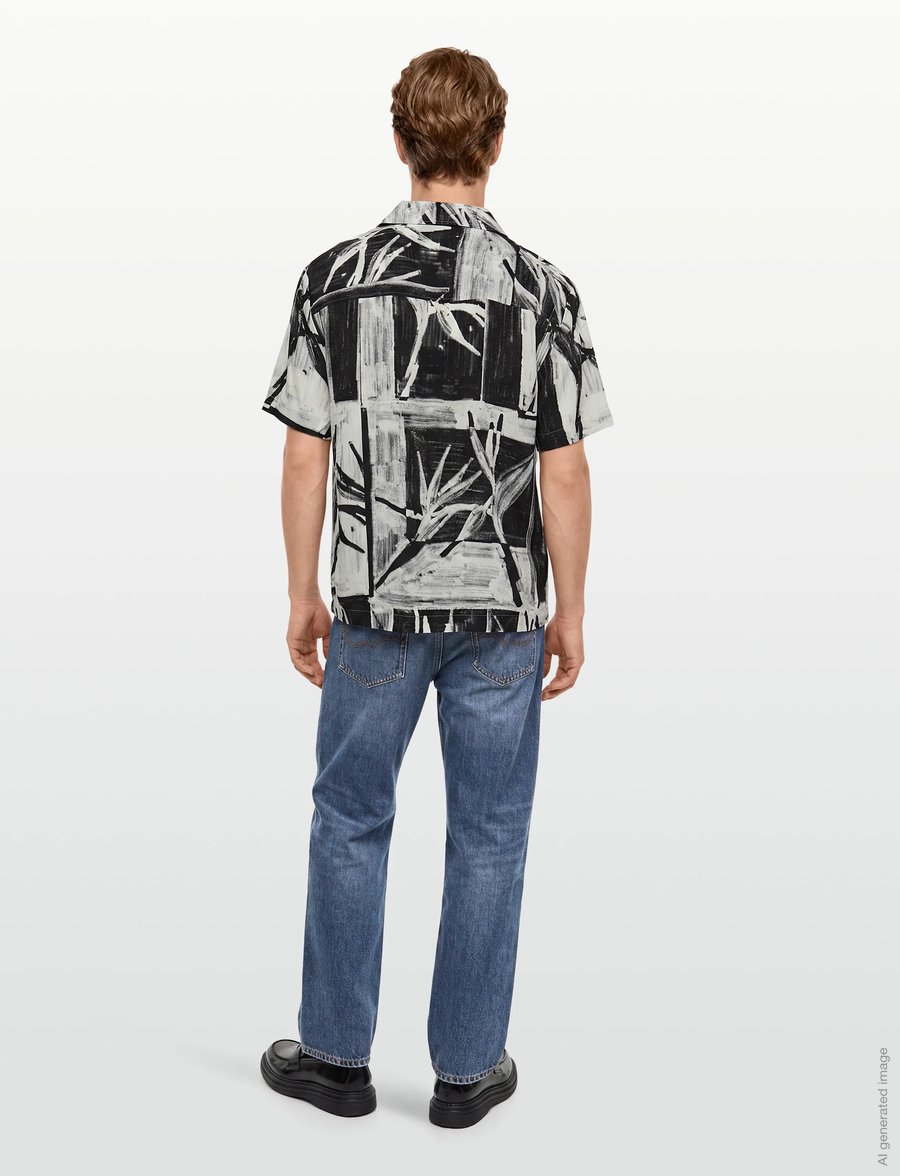 HUGO - Exolino - short-sleeved shirts - black - 4