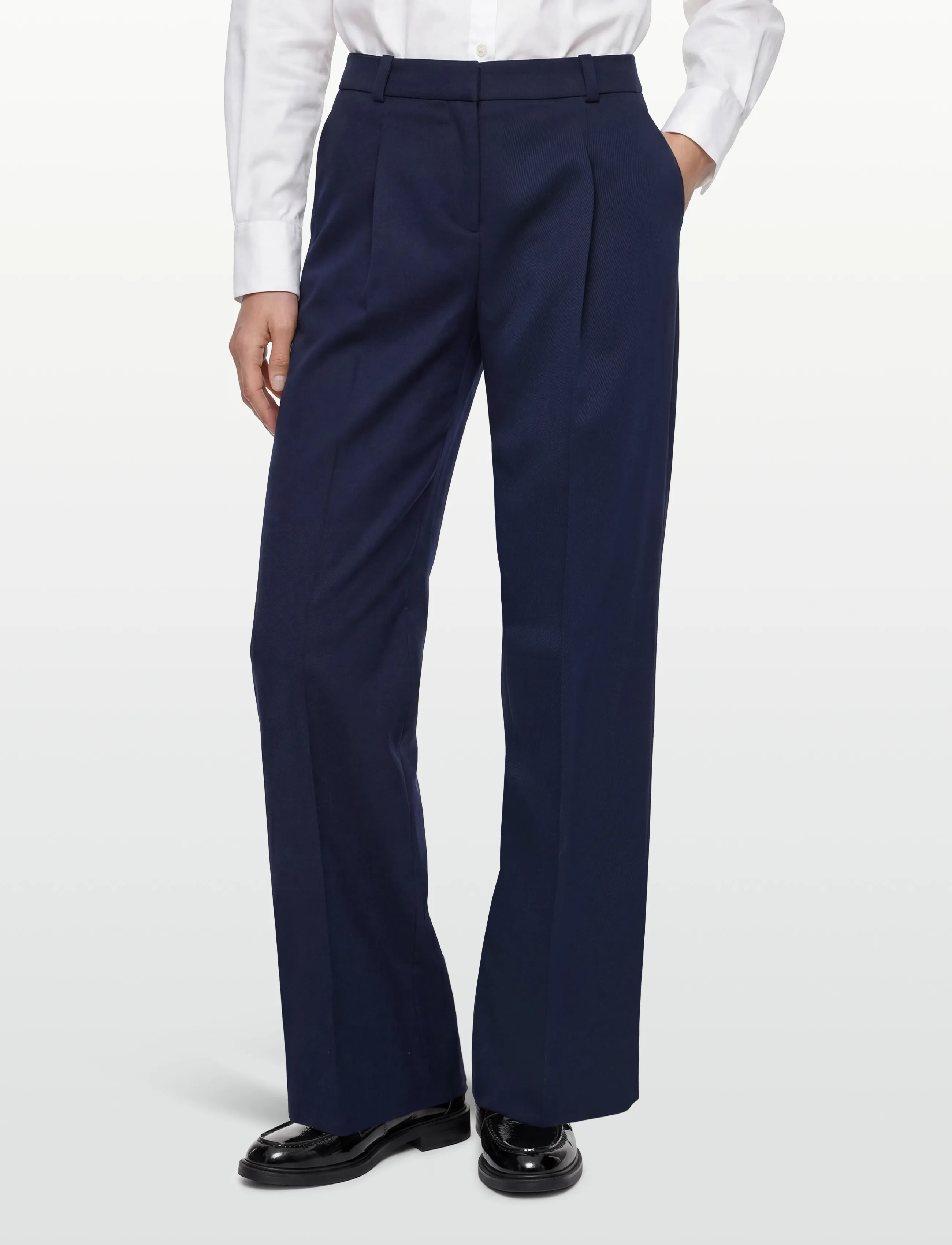 HUGO - Halati - tailored trousers - medium blue - 3