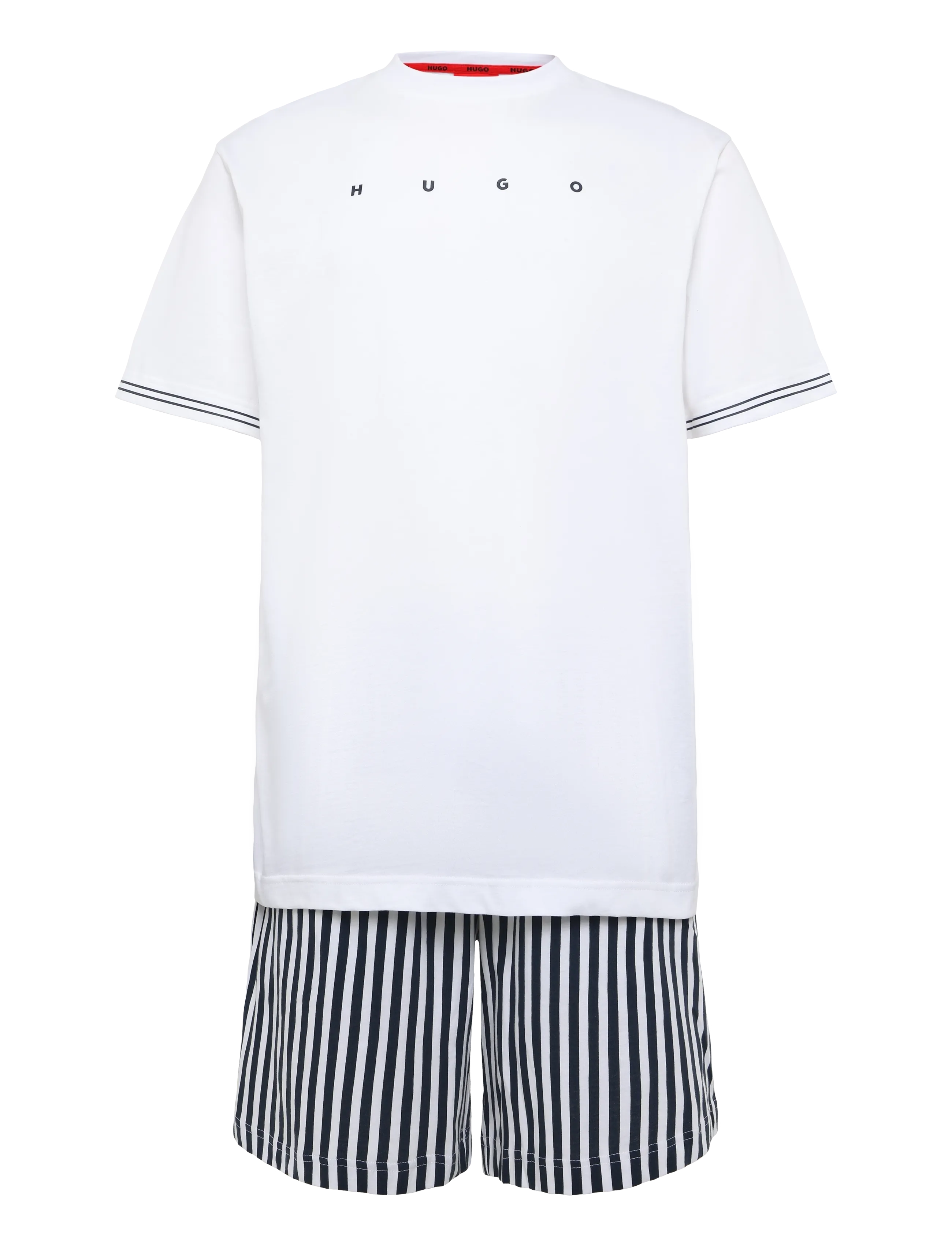 HUGO Coasta Short Set, M, Night & Loungewear, Weiß - Pyjamas (set), Männerswear