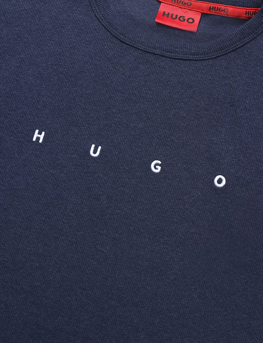 HUGO - AZURI T-SHIRT - kurzärmelige t-shirts - navy - 2