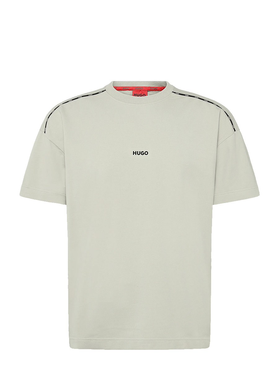 HUGO - NOAH T-SHIRT - lühikeste varrukatega t-särgid - beige overflow - 0