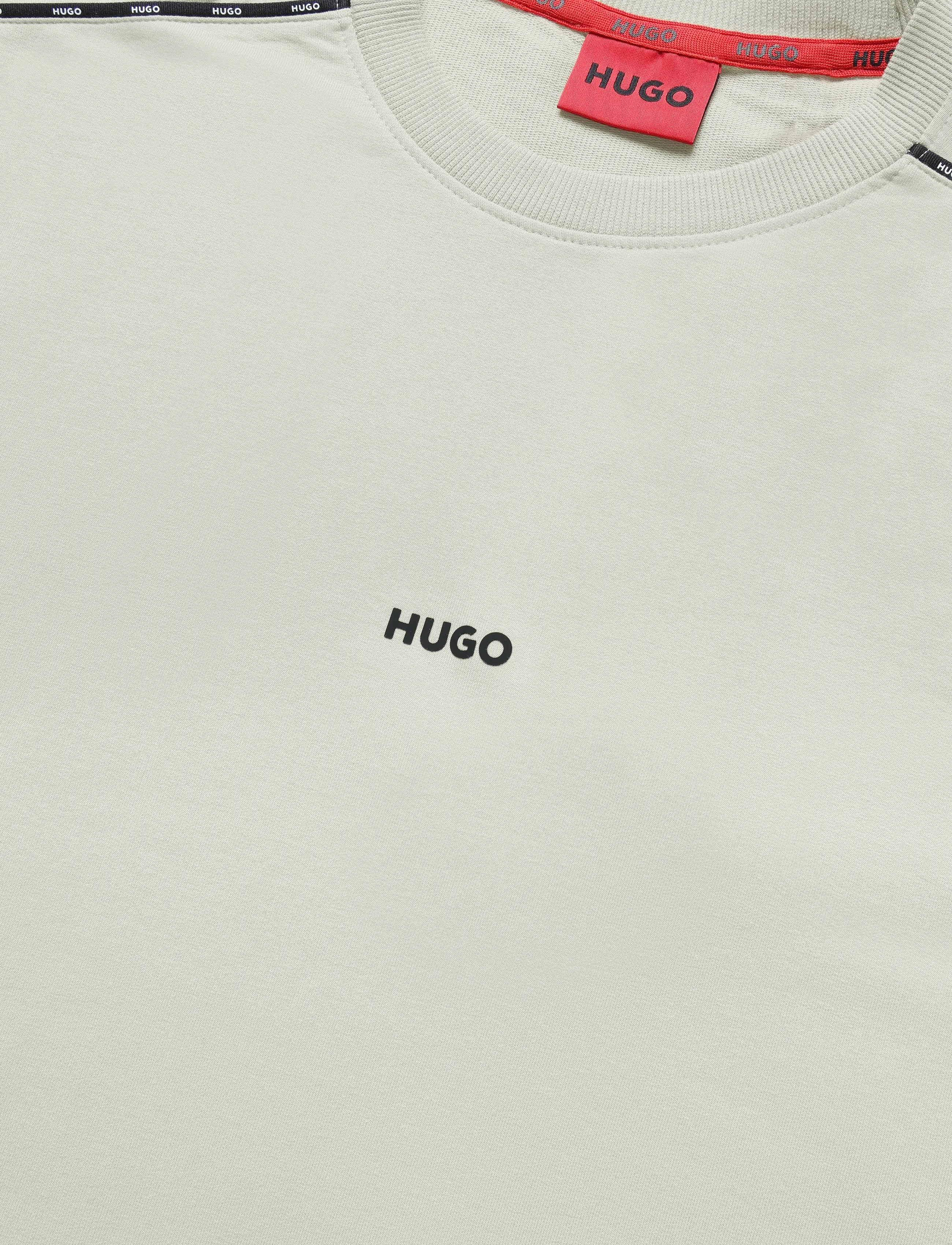 HUGO - NOAH T-SHIRT - lühikeste varrukatega t-särgid - beige overflow - 2