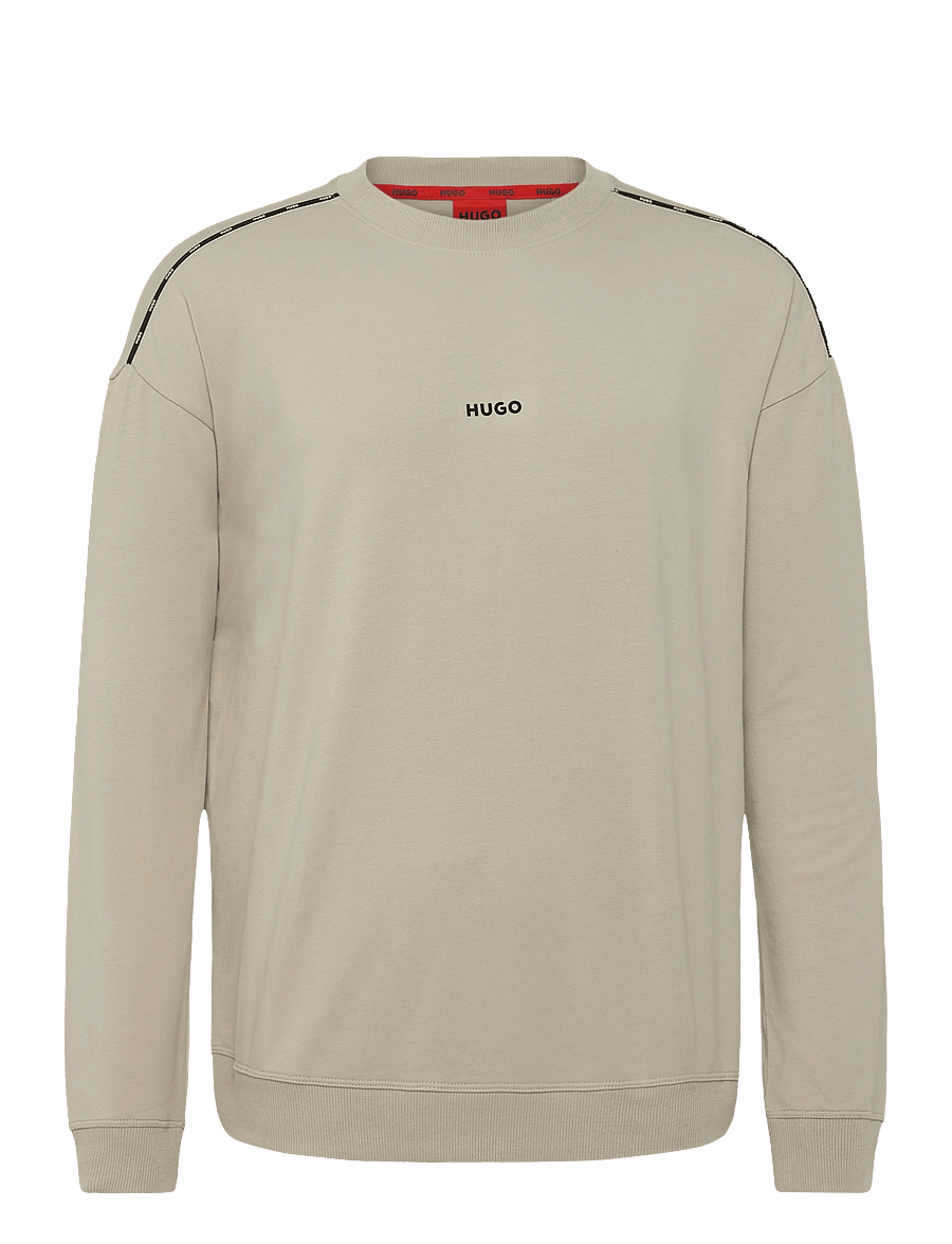 HUGO - NOAH SWEATSHIRT - sweatshirts - beige overflow - 0