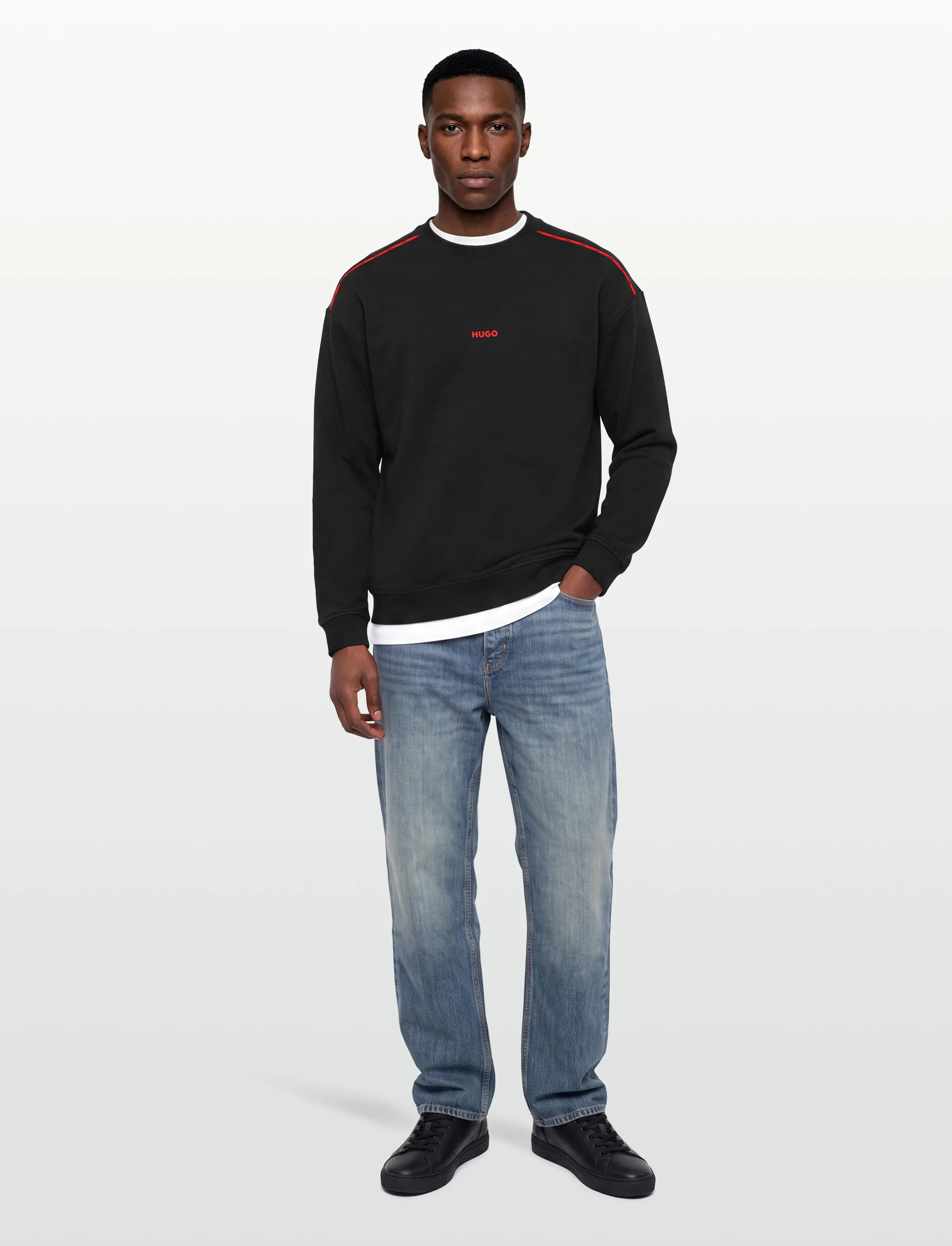 HUGO NOAH SWEATSHIRT - Kleidung - BLACK / black