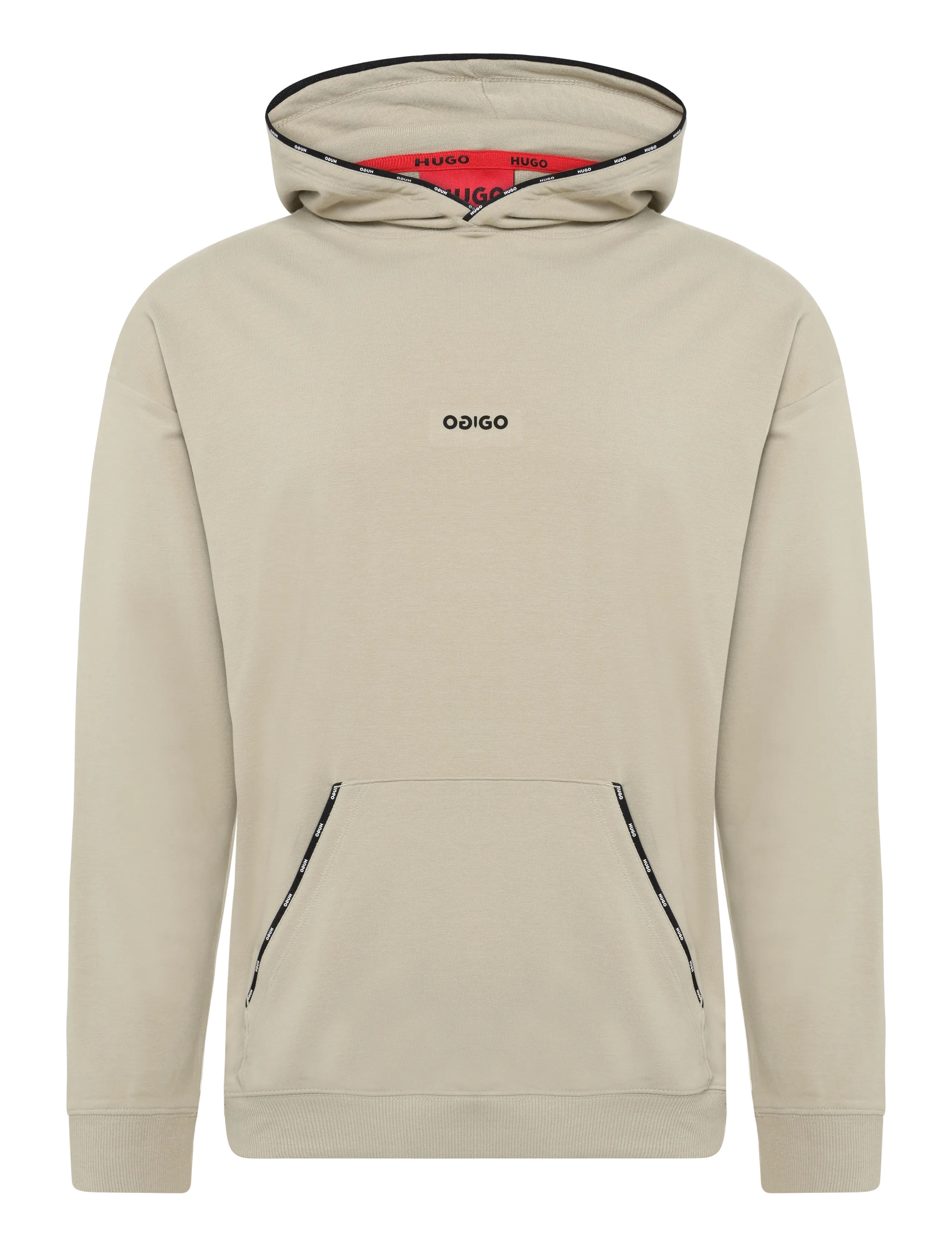 HUGO NOAH HOODIE - HUGO - BEIGE OVERFLOW / beige
