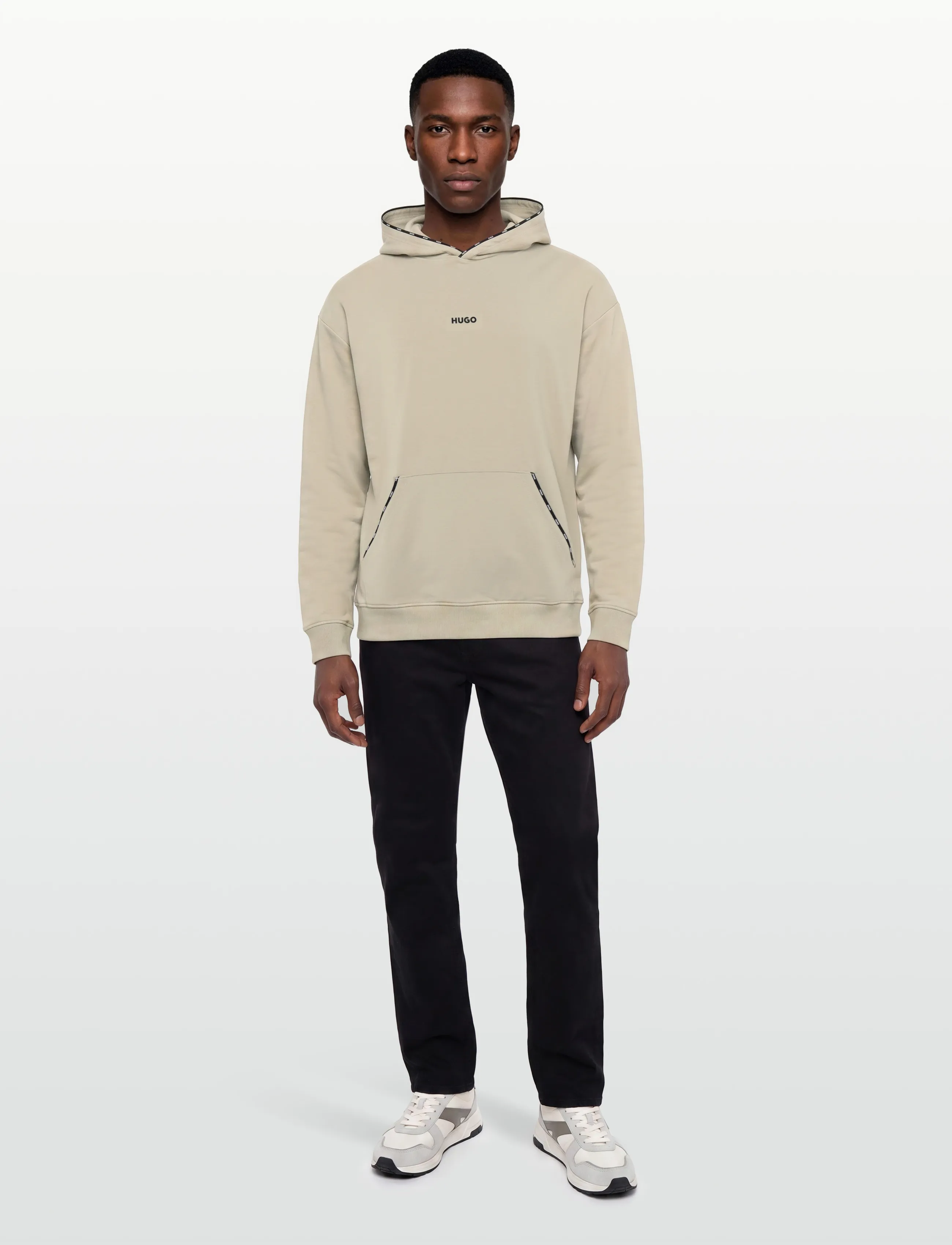 HUGO Noah Hoodie, M, Sweatshirts & Hoodies, Beige - Männerswear