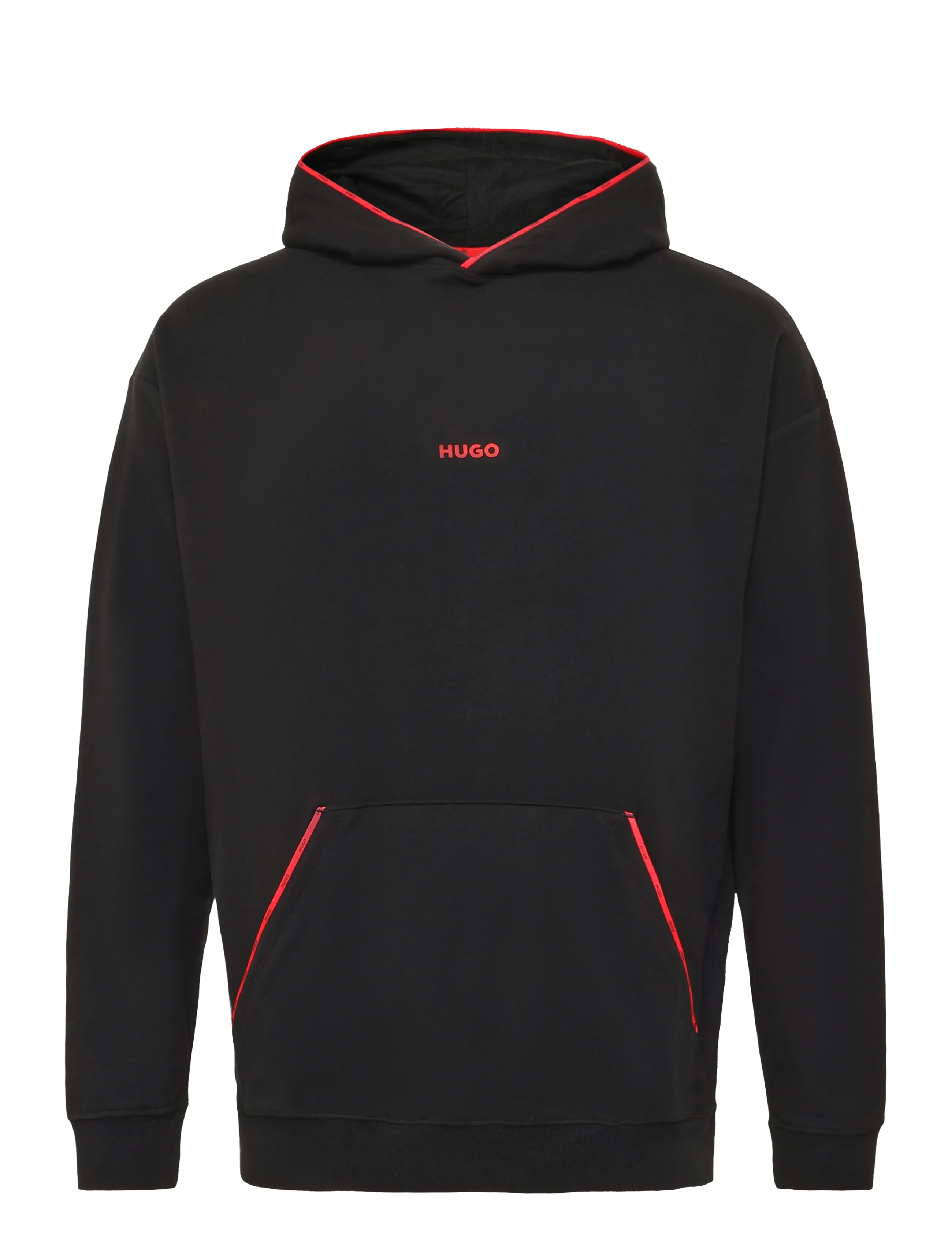 HUGO NOAH HOODIE - Kapuzenpullover - BLACK / black