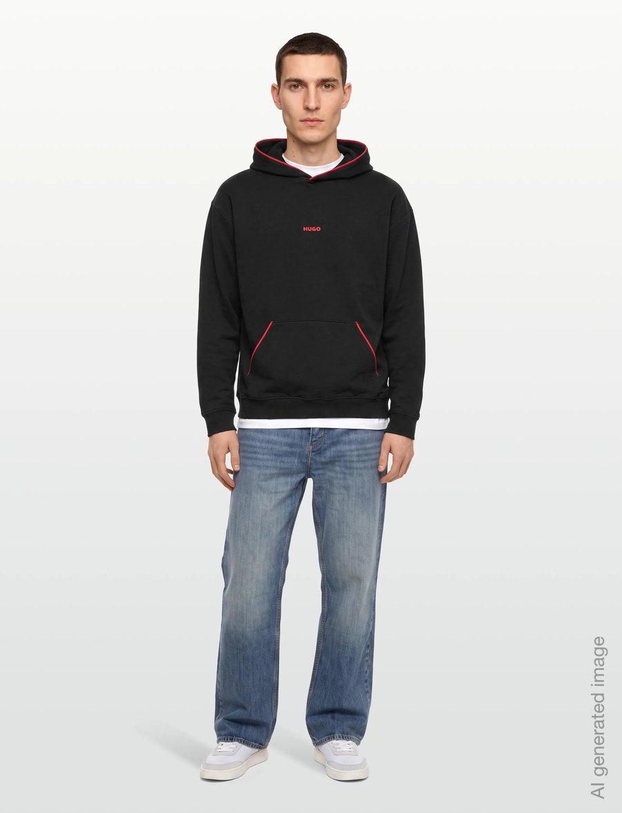 HUGO - NOAH HOODIE - kapuzenpullover - black - 0
