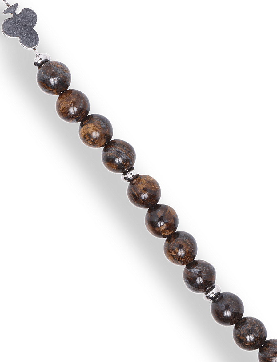 HUGO - E-BEADS5-BRA - armbånd - brown overflow - 2