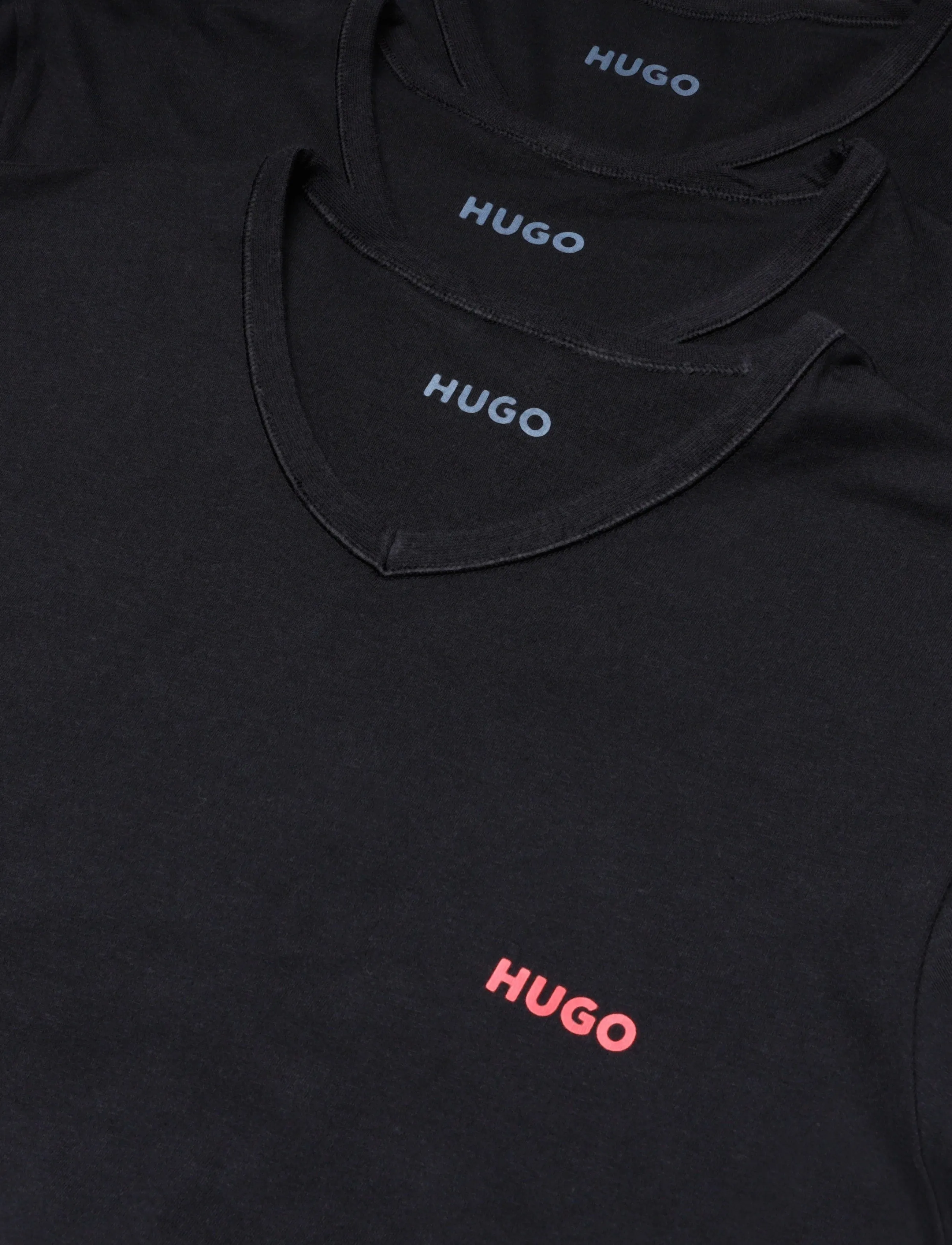 HUGO - T-SHIRT VN TRIPLET - black - 2