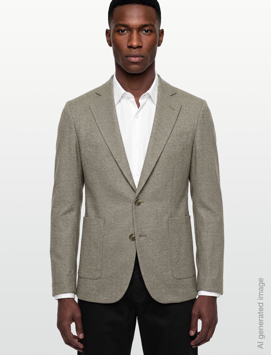 HUGO - Hanfred261X - enkeltradede blazere - medium beige - 3