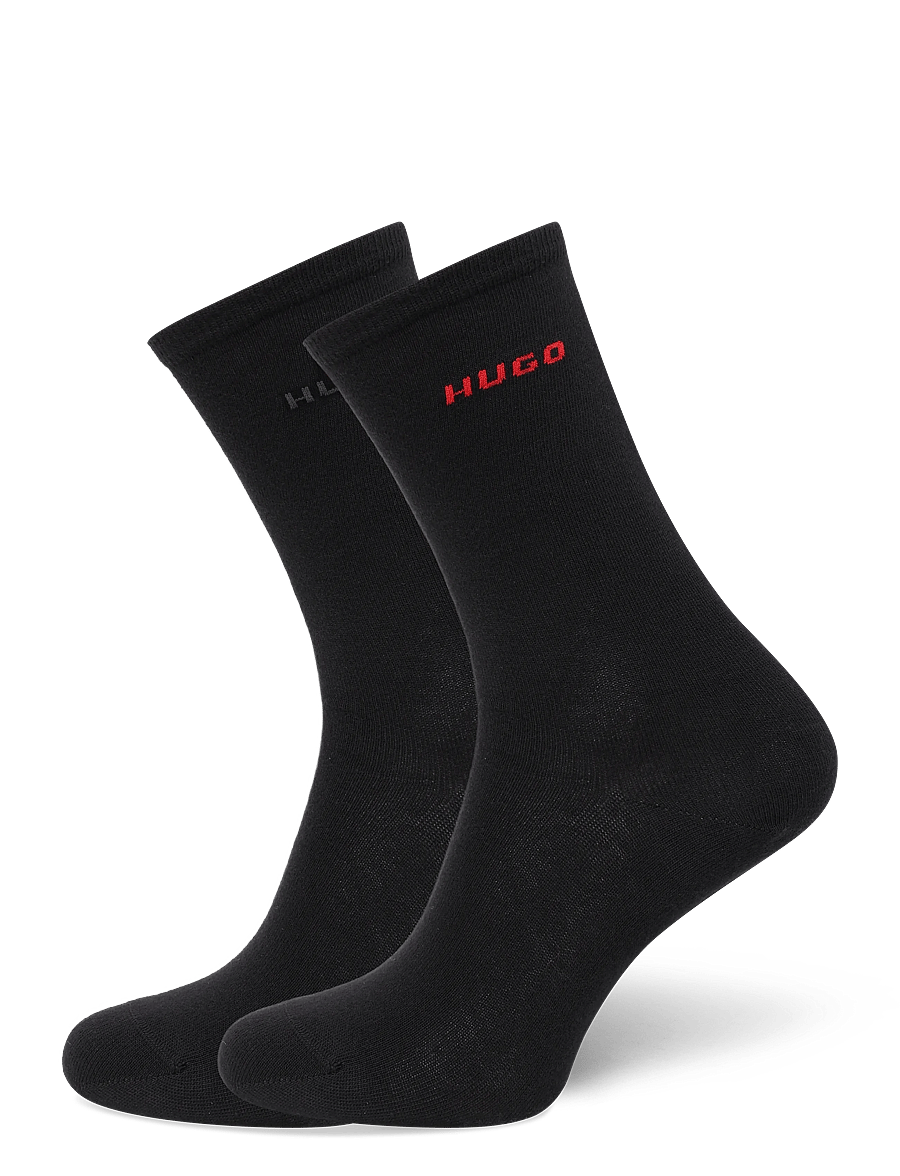 HUGO - 2P RS UNI LOGO CC W - klassikalised sokid - black - 0