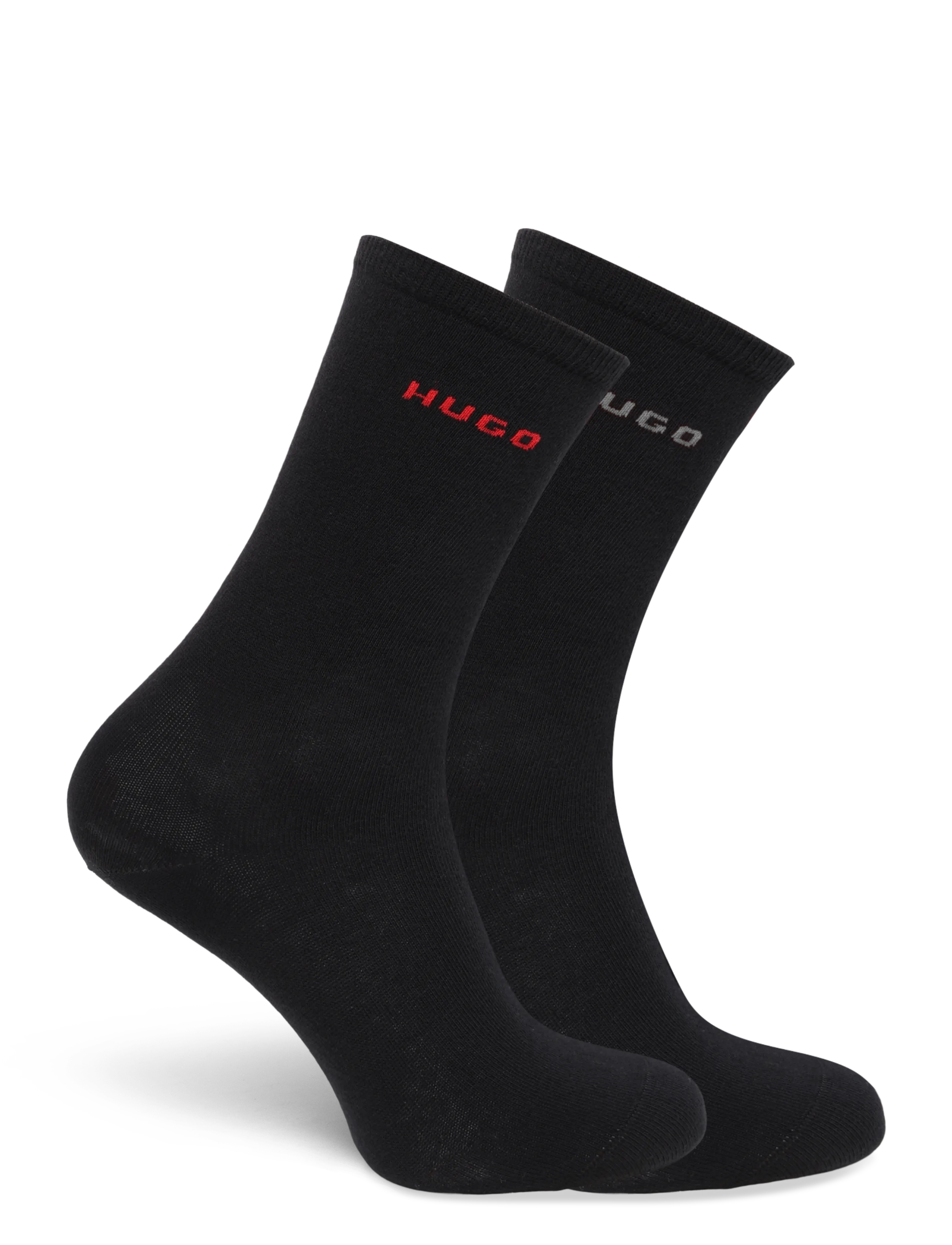 HUGO - 2P RS UNI LOGO CC W - klassikalised sokid - black - 1