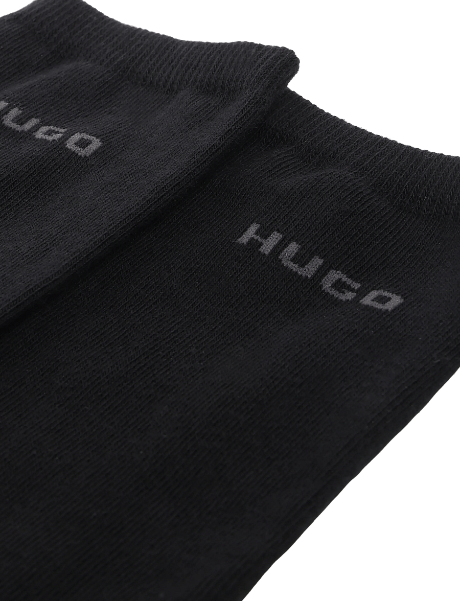 HUGO - 2P RS UNI LOGO CC W - klassikalised sokid - black - 2
