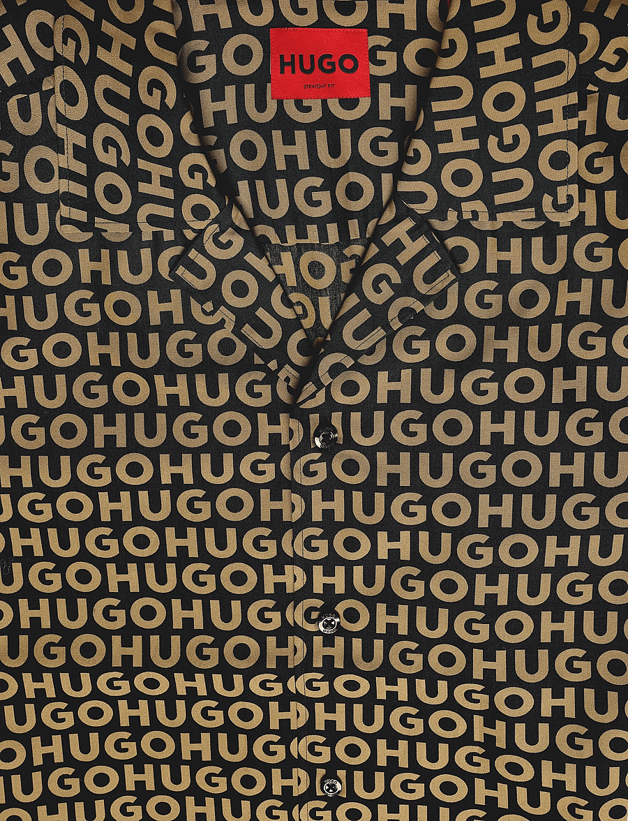 HUGO - Ellino - pattern shirts - beige overflow - 2