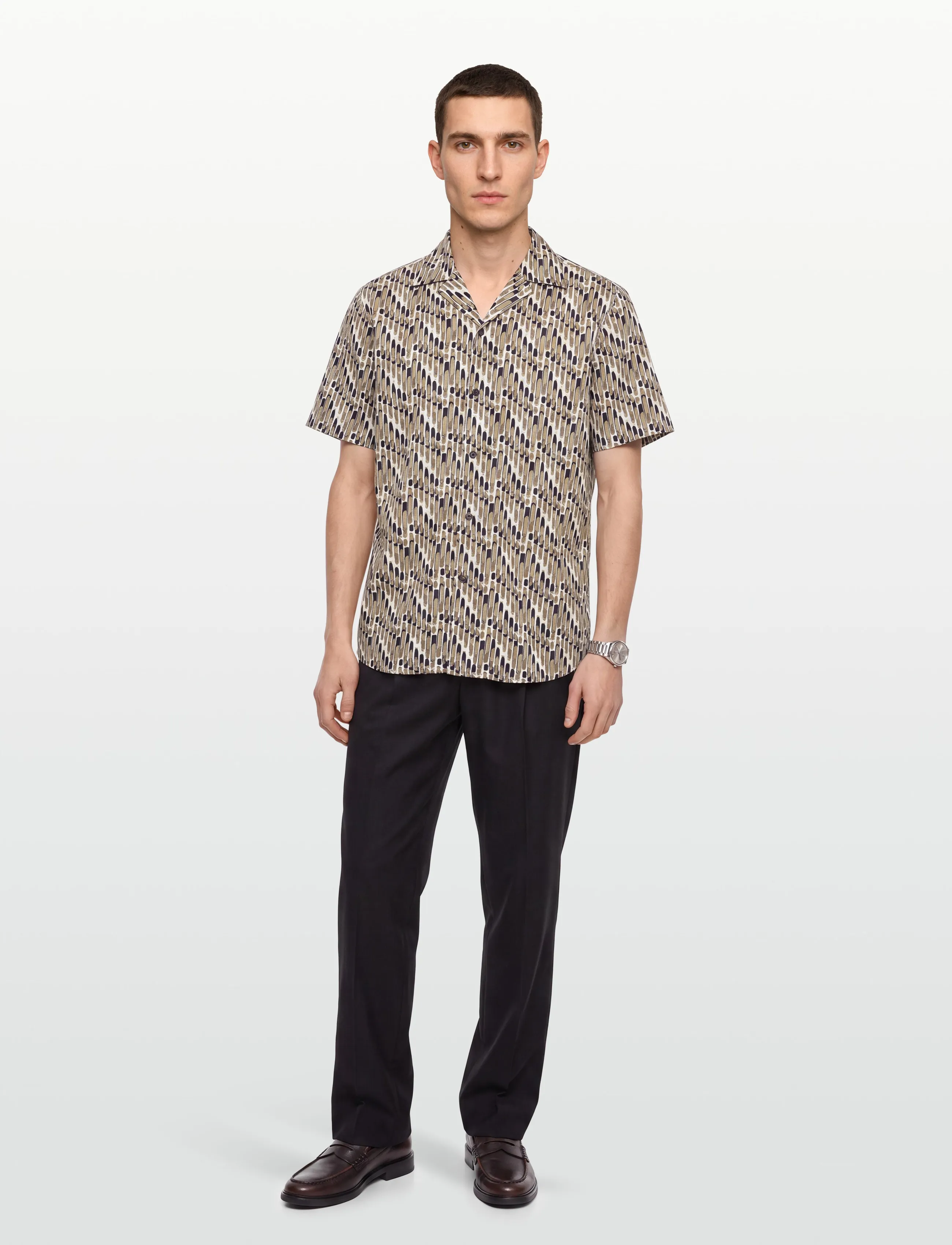 HUGO Ellino, XXL, Shirts, Beige - Casual Männerswear