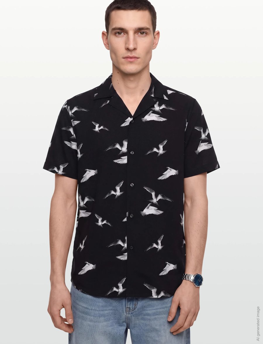 HUGO - Ellino - gemusterte hemden - black - 3