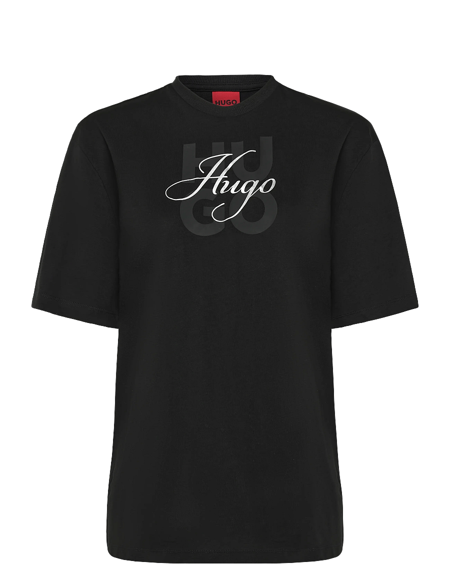 HUGO - Dashire_5 - t-shirts - black - 0