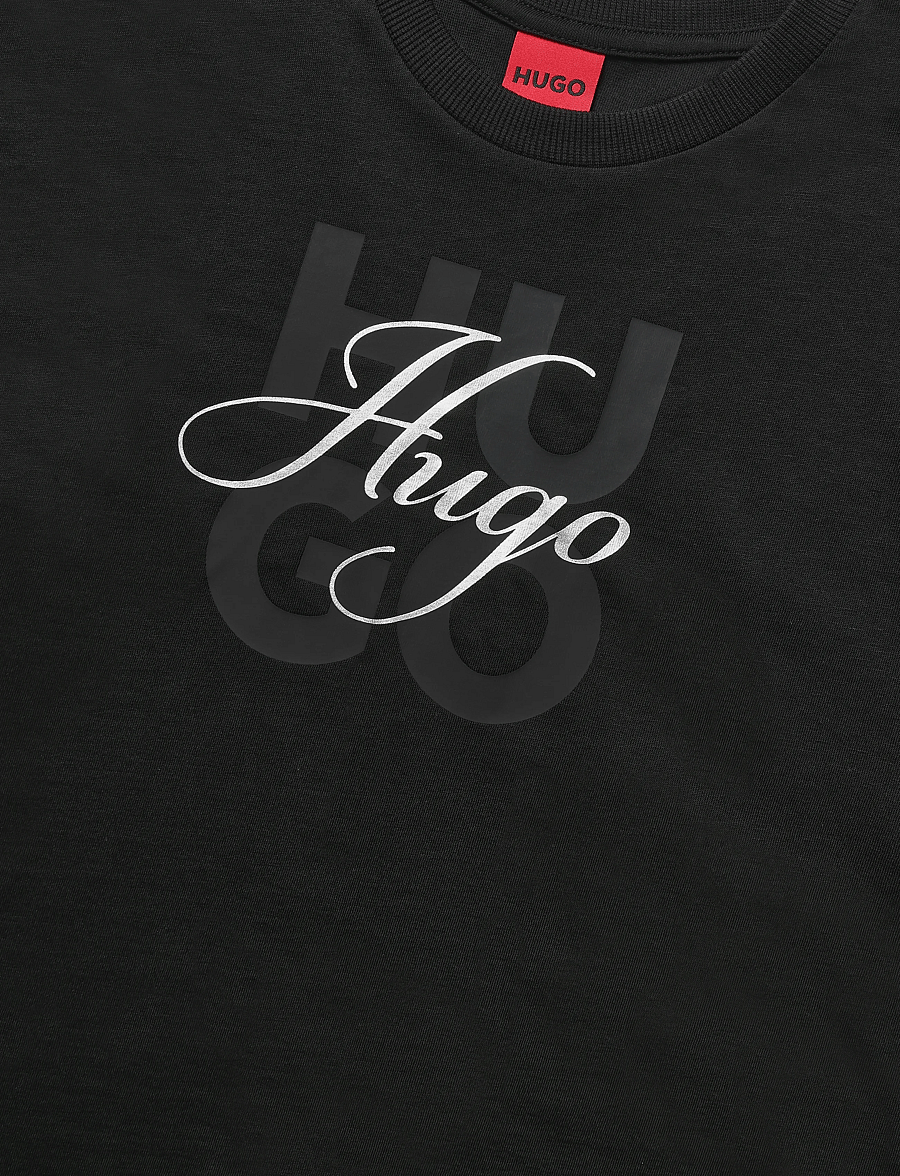 HUGO - Dashire_5 - t-shirts - black - 2