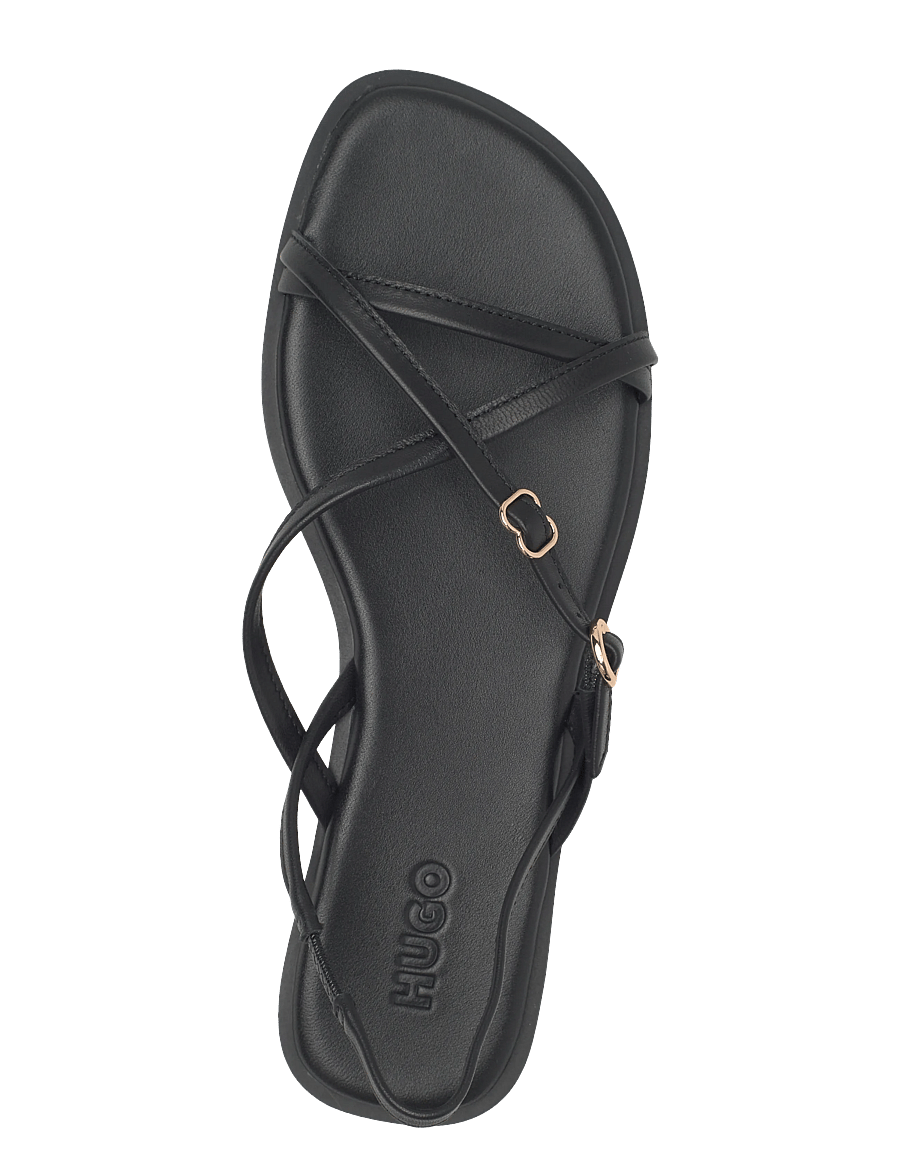 HUGO - Amaryl_SandalWl05_na - flat sandals - black - 3