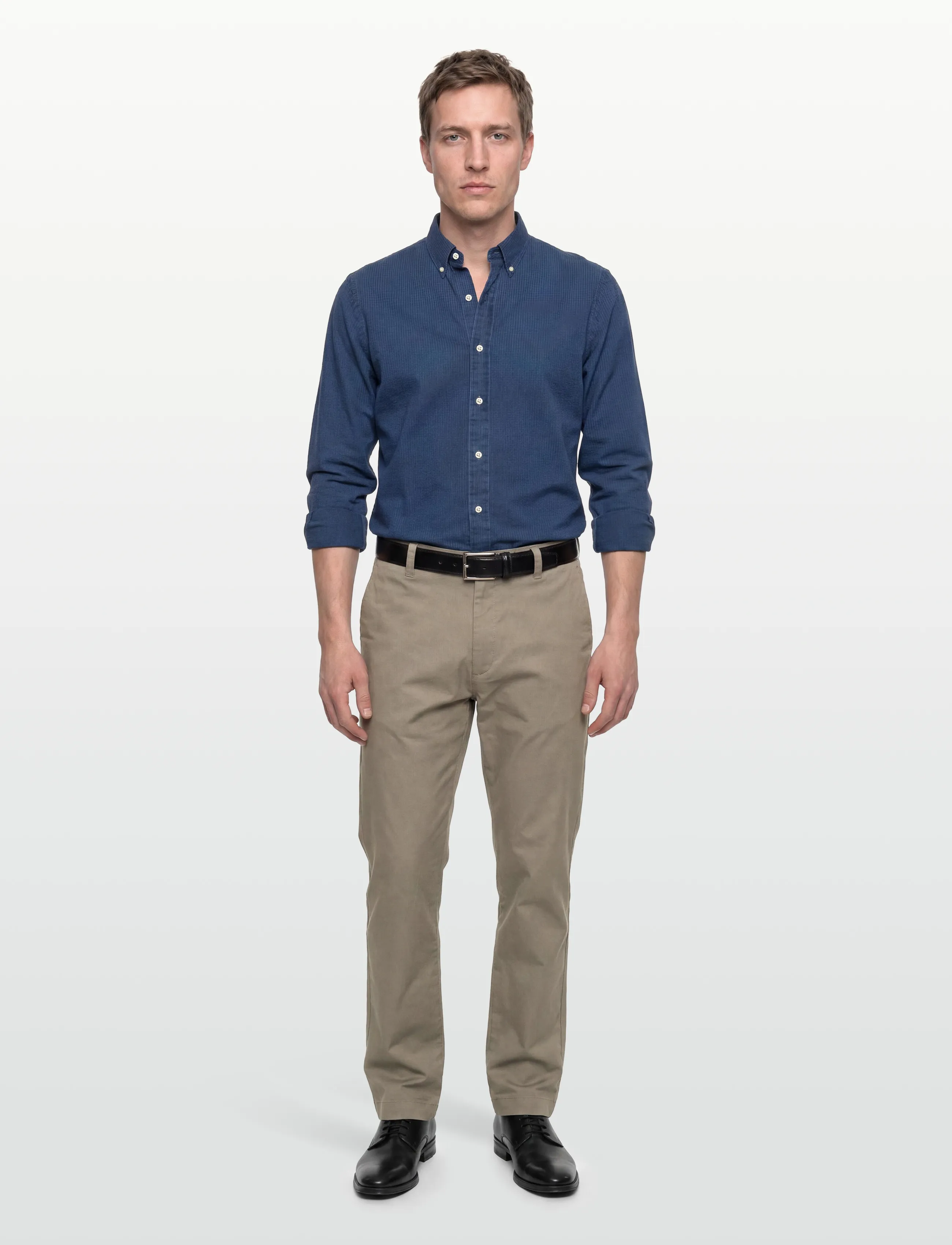 HUGO Genar253 - Casual trousers - LIGHT/PASTEL BROWN / brown