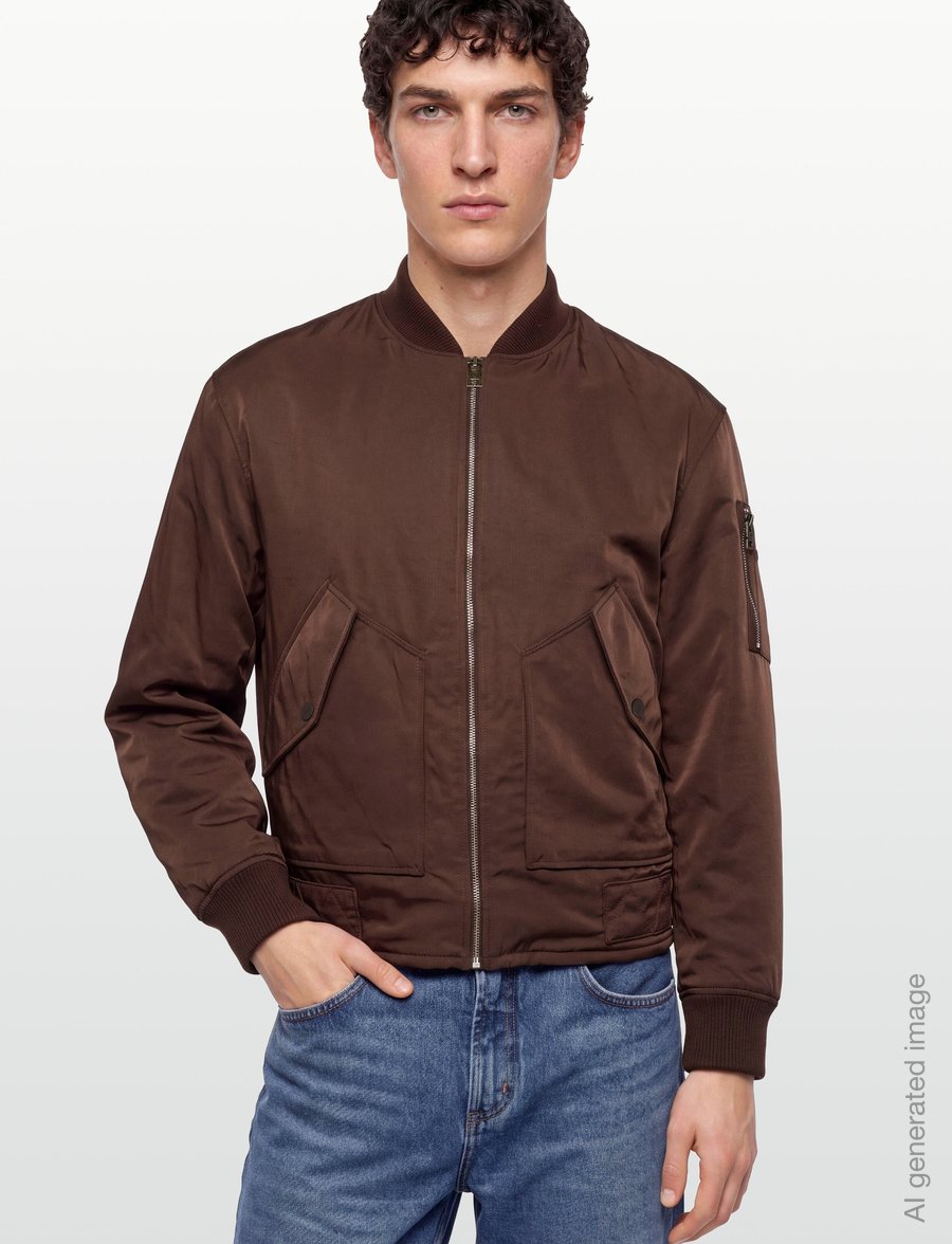 HUGO - Byser2641 - herbstjacken - brown overflow - 3