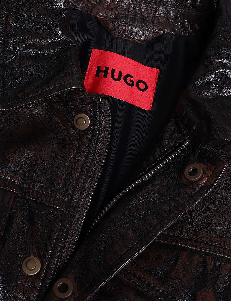 HUGO - Lerano - herbstjacken - brown overflow - 2