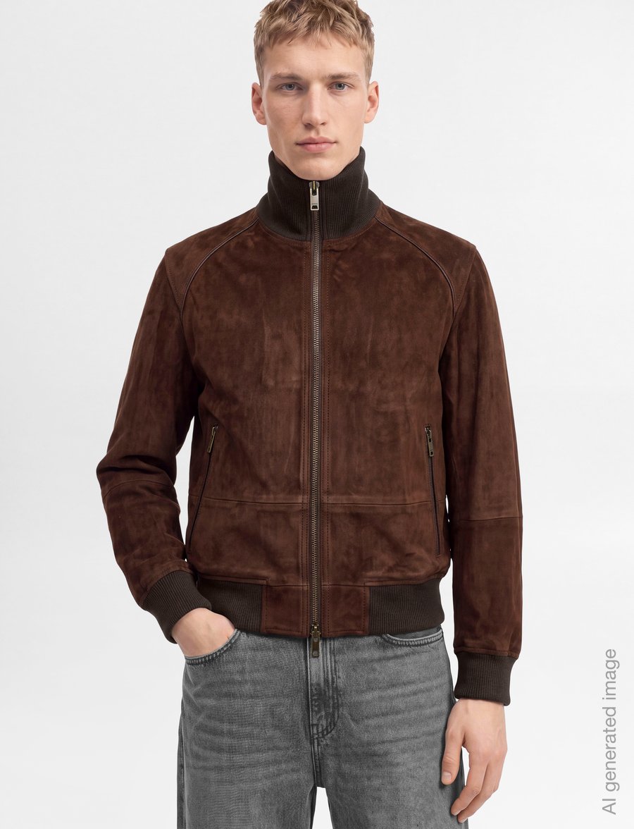 HUGO - Laines - herbstjacken - brown overflow - 3