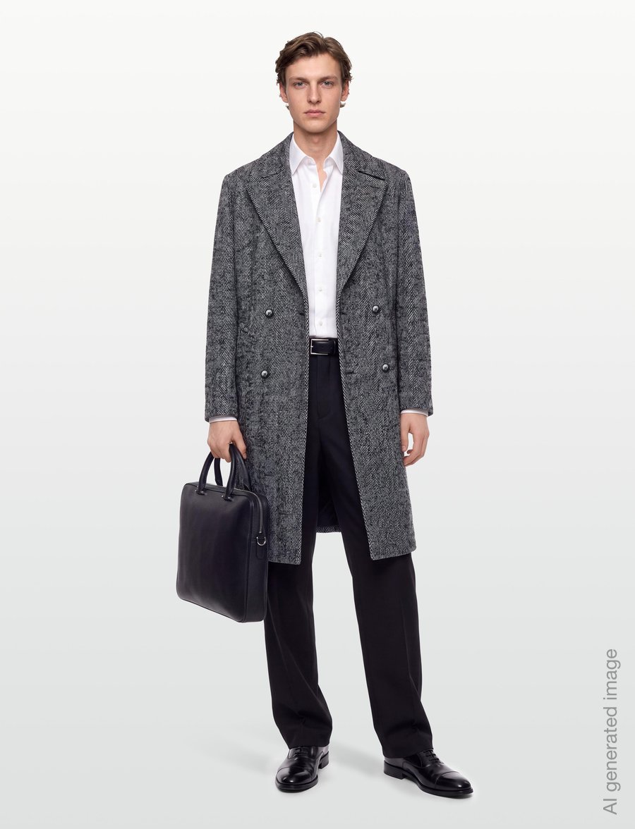 HUGO - Milas2641 - manteaux de laine - dark grey - 0