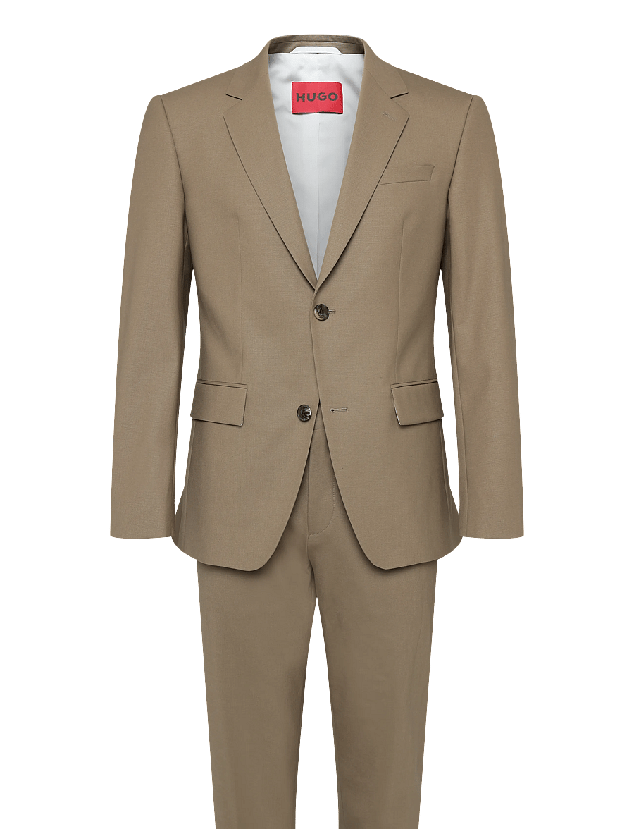 HUGO - Henry-Getlin253X - Ülikonnad - beige overflow - 0