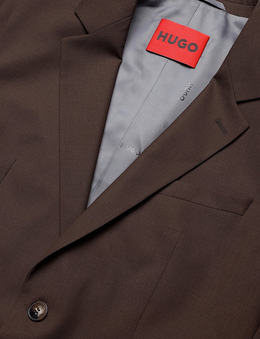 HUGO - Henry-Getlin253X - einreiher - brown overflow - 2