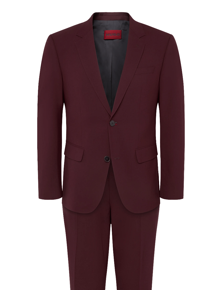HUGO - Henry-Getlin253X - single breasted blazers - dark red - 0