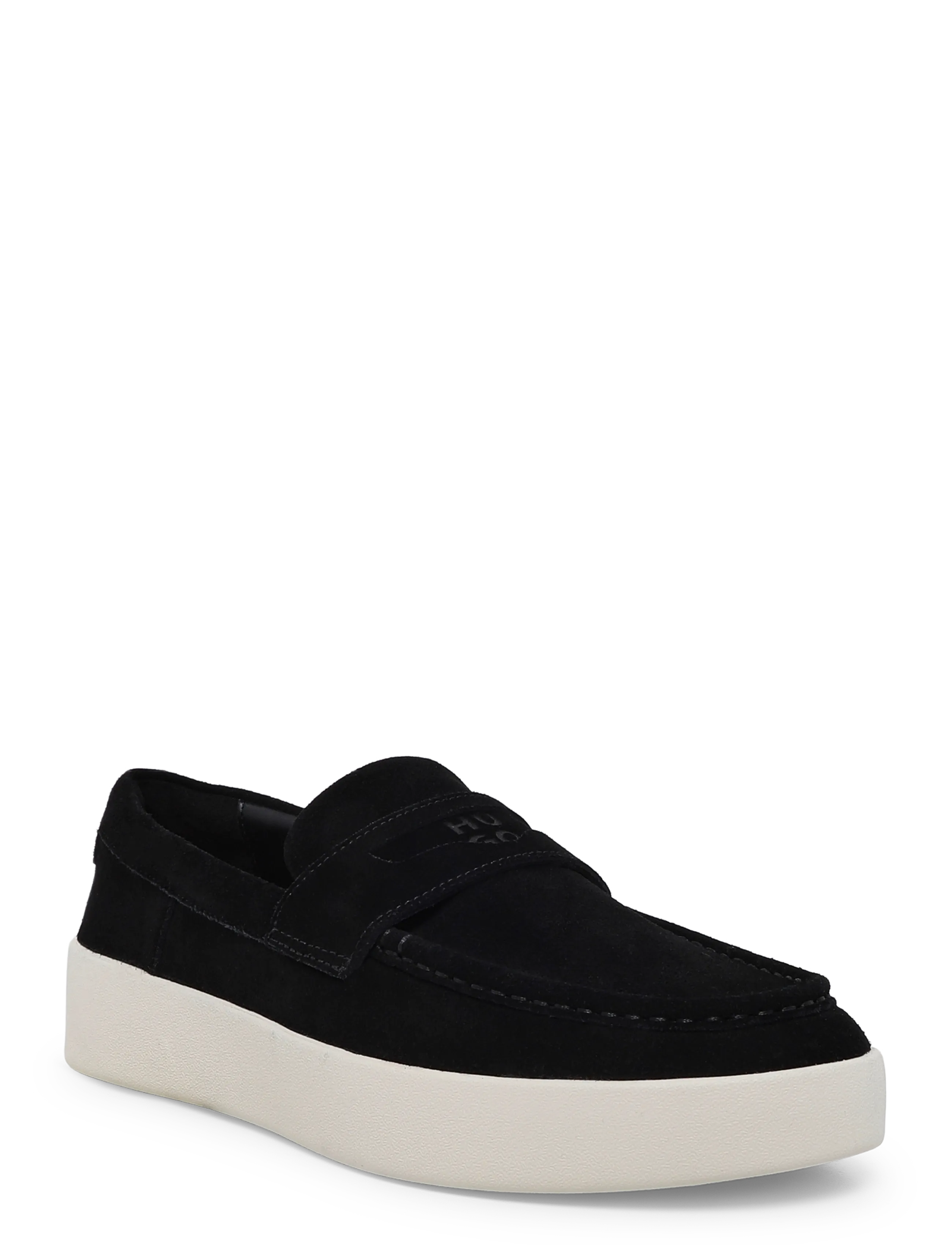 HUGO Lyde_Mocc_Sd, 42, Designer, Schwarz - Loafers, Männerswear