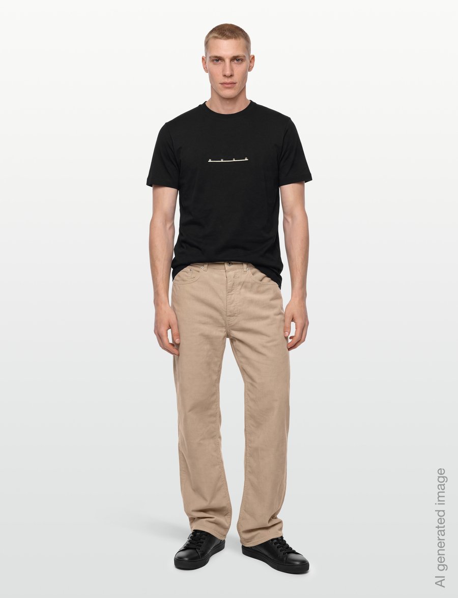 HUGO - Datri - kurzärmelige t-shirts - black - 0