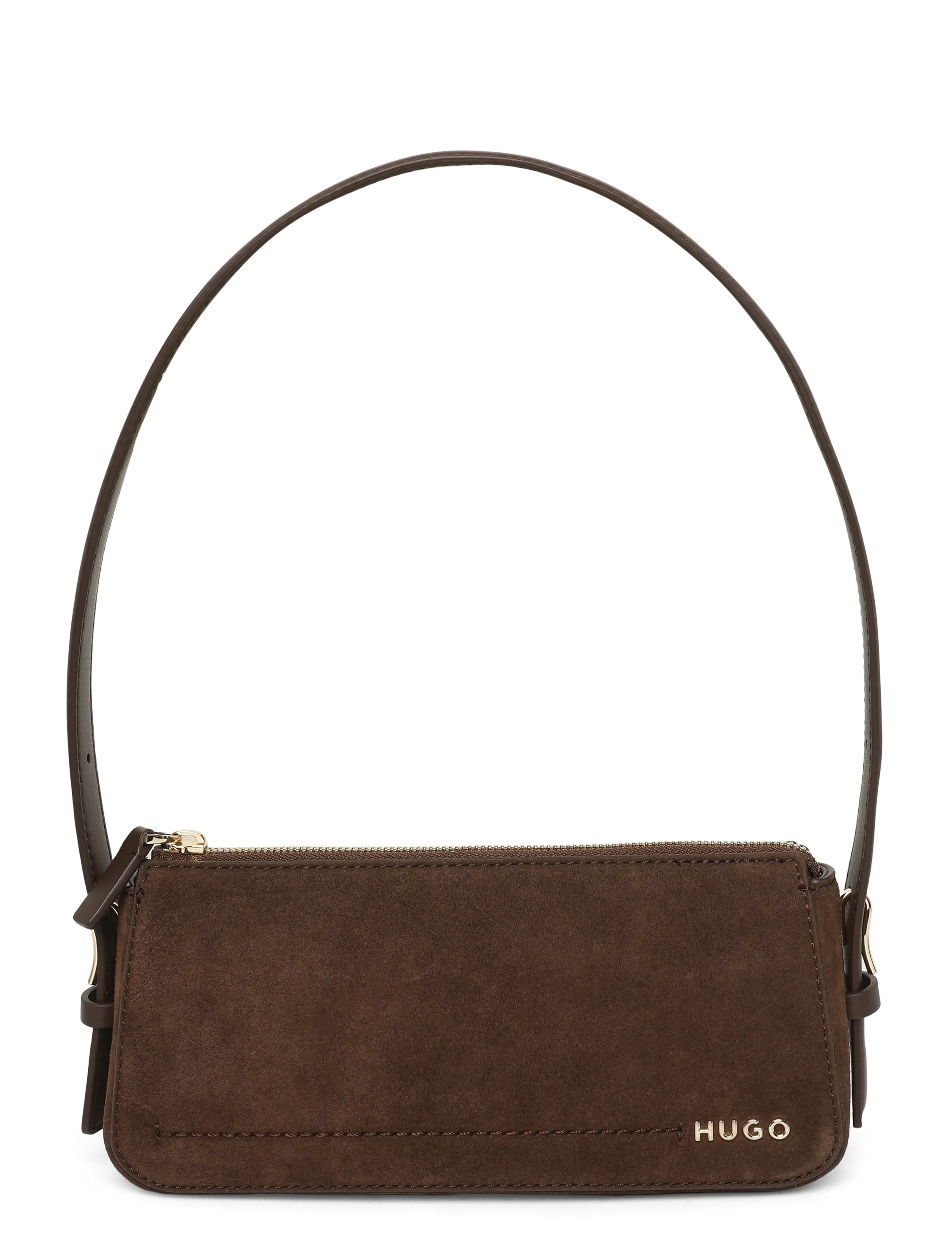 HUGO Yorih S_Hobo - Leder - DARK BROWN / brown