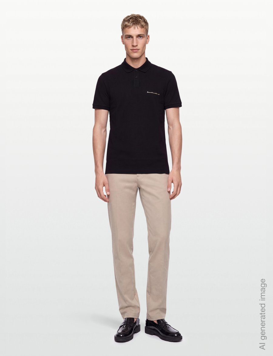 HUGO - Datripolo - lühikeste varrukatega polod - black - 0