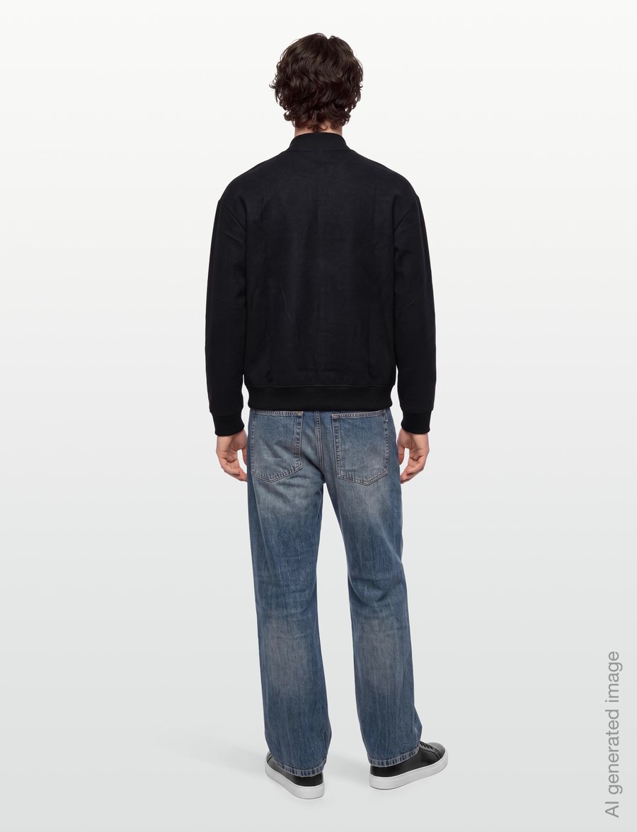 HUGO - Derenzip - half zip jumpers - black - 4