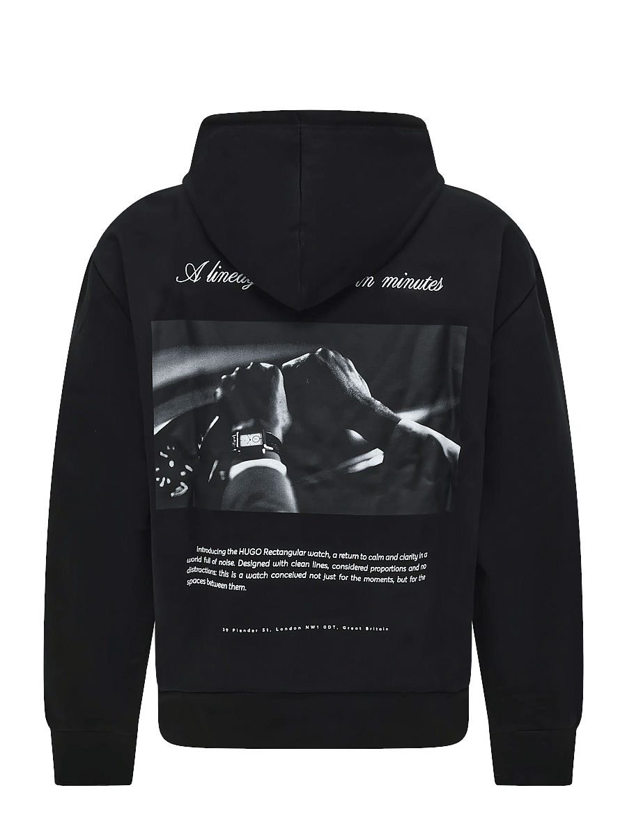 HUGO - Devrohood - hoodies - black - 1