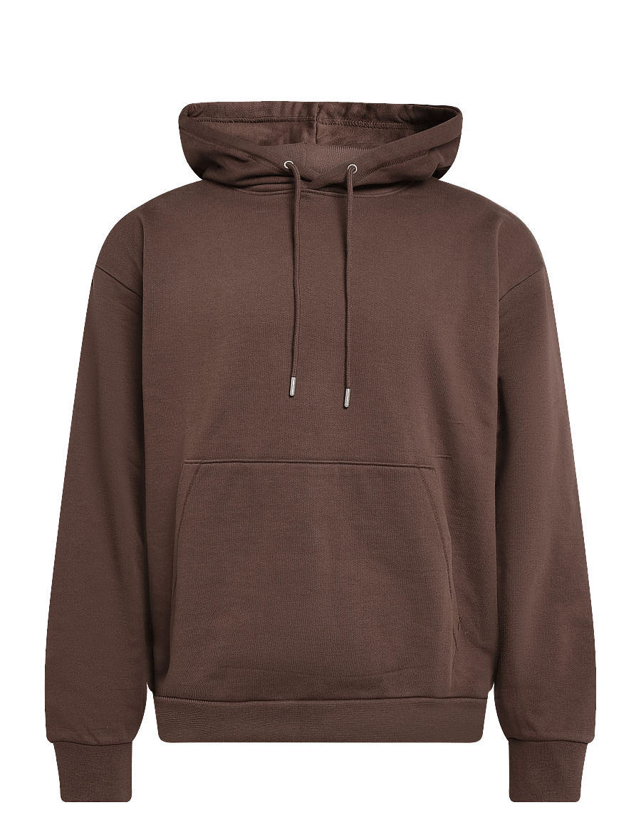 HUGO - Devrohood - hoodies - brown overflow - 0