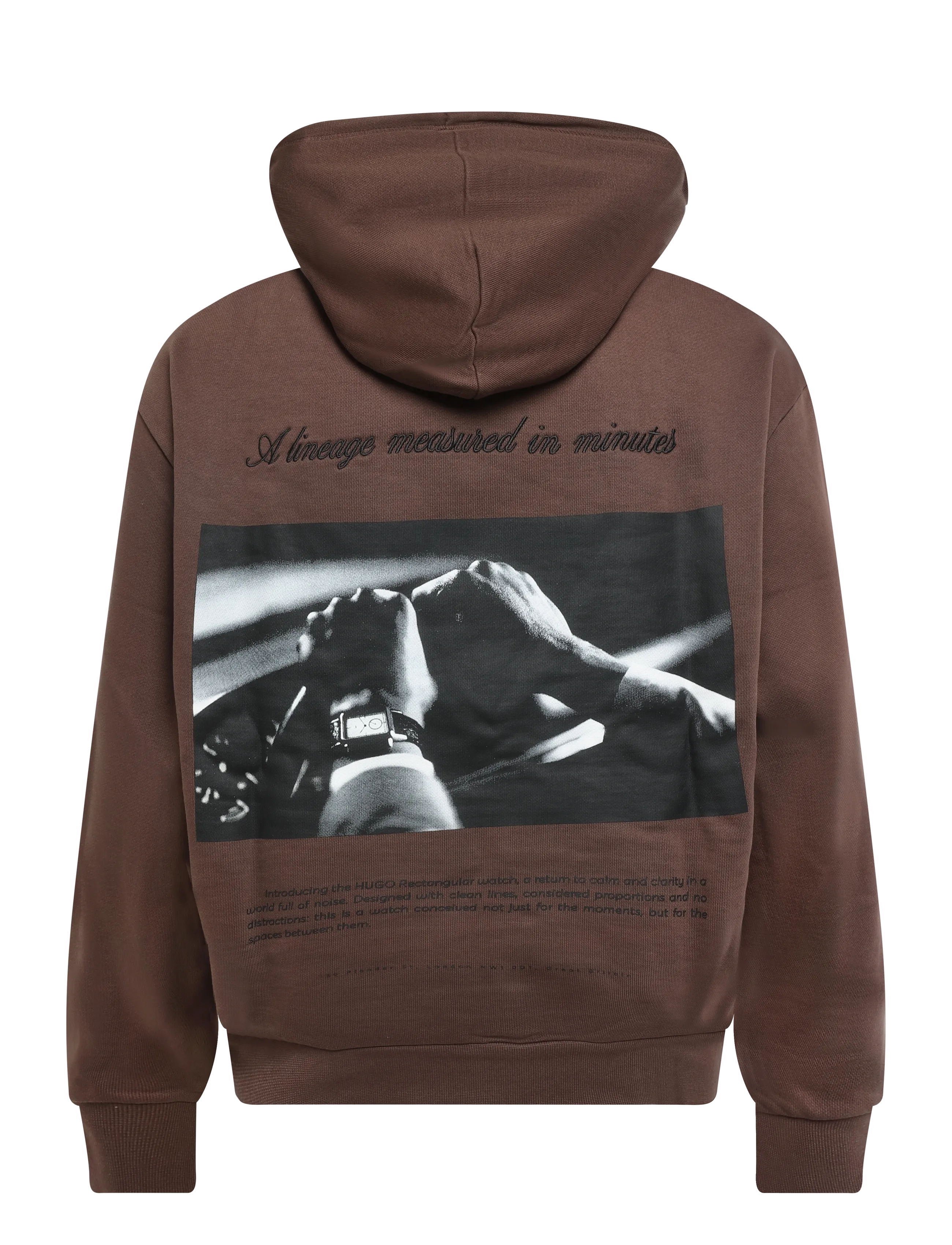 HUGO - Devrohood - hoodies - brown overflow - 1