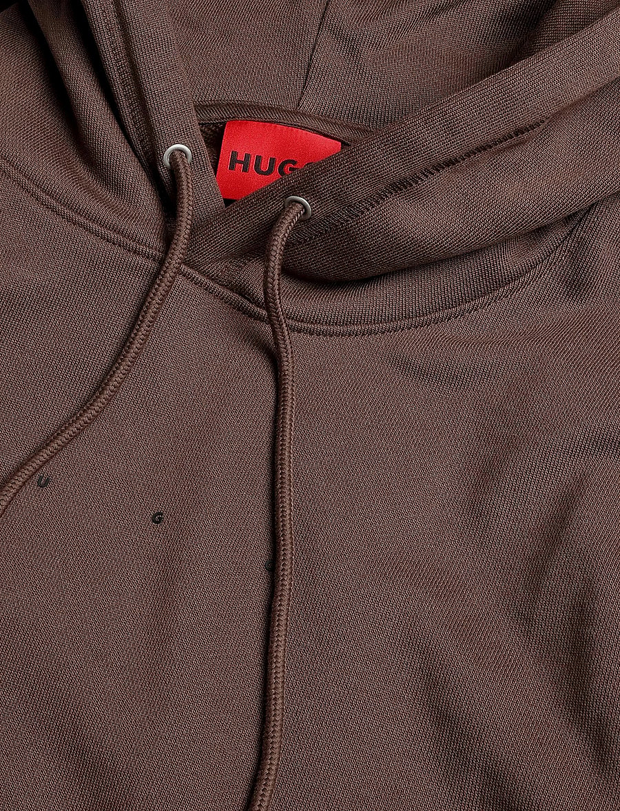 HUGO - Devrohood - hoodies - brown overflow - 2