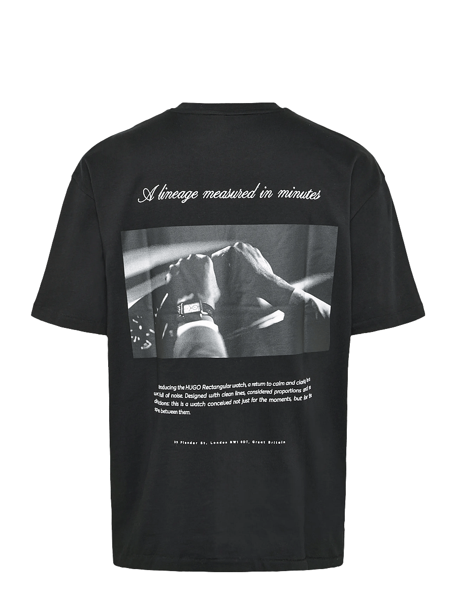 HUGO - Devrolo - kortärmade t-shirts - black - 1