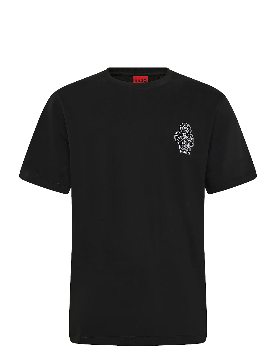 HUGO - Dulos - kurzärmelige t-shirts - black - 0