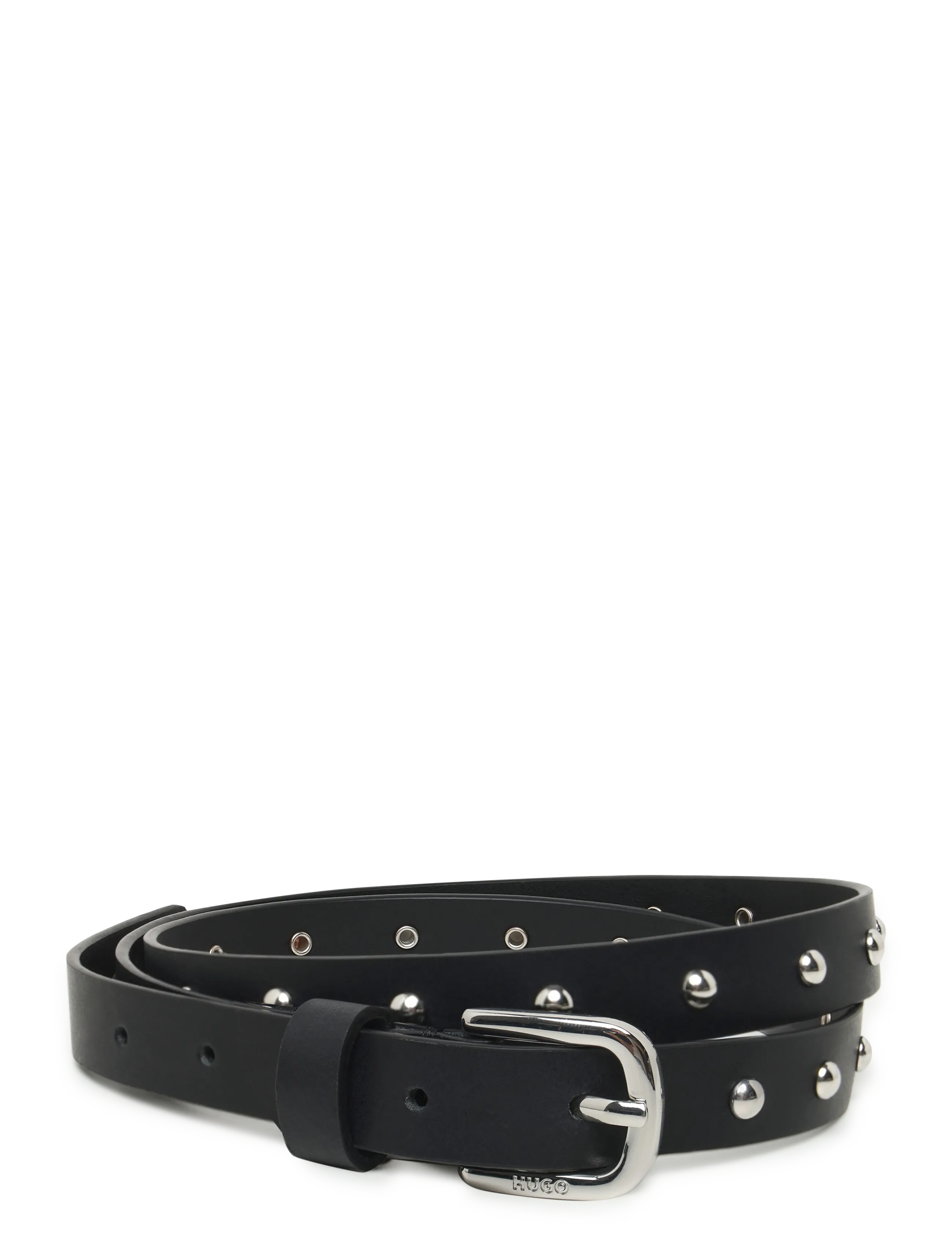HUGO Nyna-Studs_Sz20, 100, Black, Belts > Casual Belt, Dame