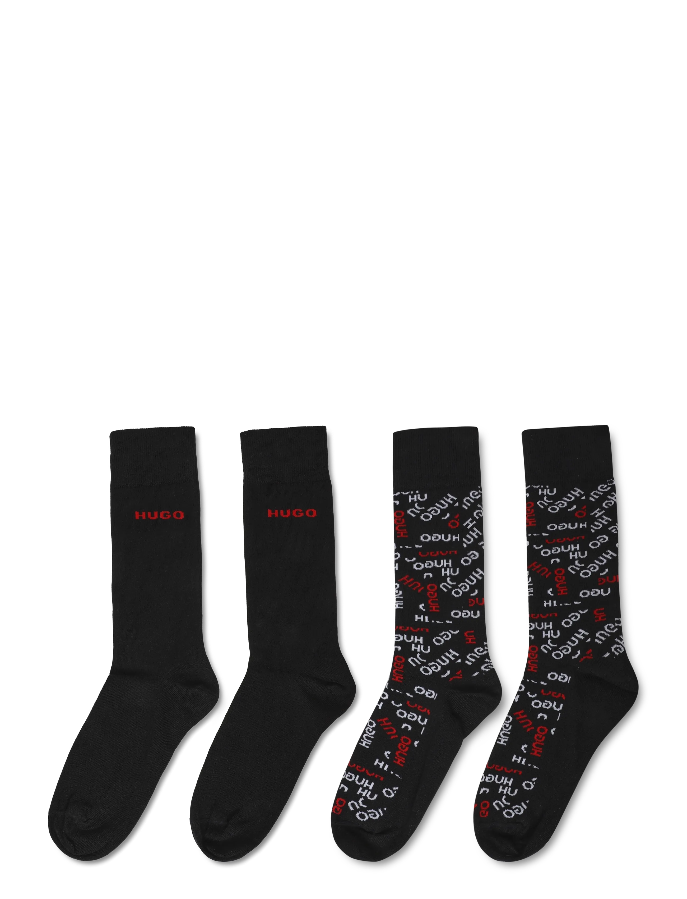HUGO - 2P RS TAPE LOGO CC - tennissocken - black - 1